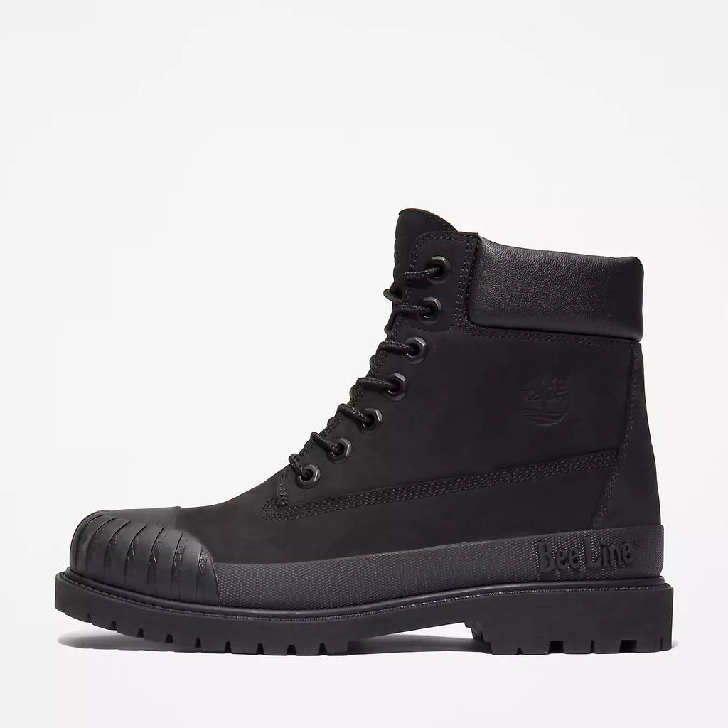 [TB0A5ZRB001] Womens Timberland 6" Waterproof Boot 'Premium Bee Line Rubber Toe WP Black Nubuck'