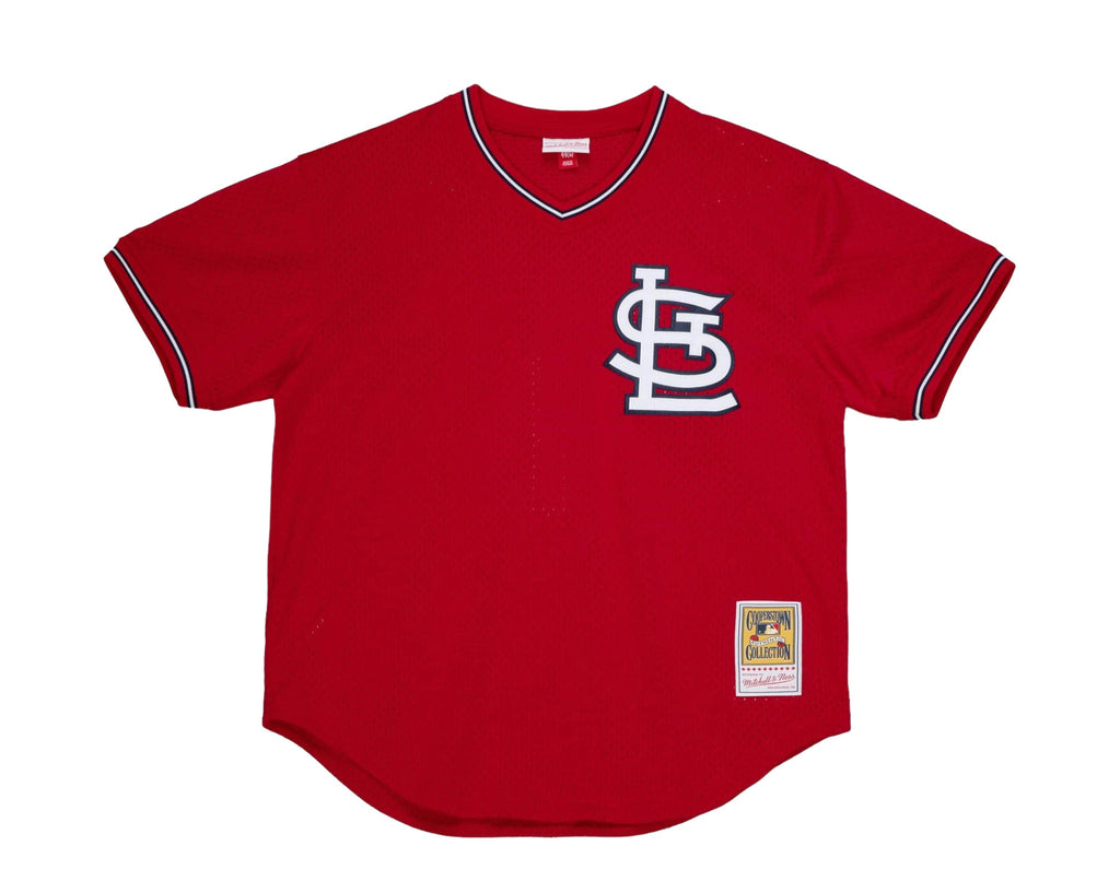 MENS MITCHELL & NESS MLB AUTHENTIC BP JERSEY - CARDINALS 1996 OZZIE SMITH
