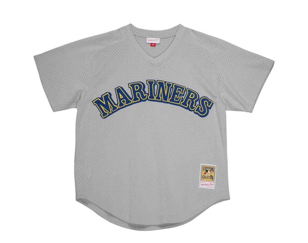 MENS MITCHELL & NESS MLB AUTHENTIC BP JERSEY - MARINERS 1989 KEN GRIFFEY JR