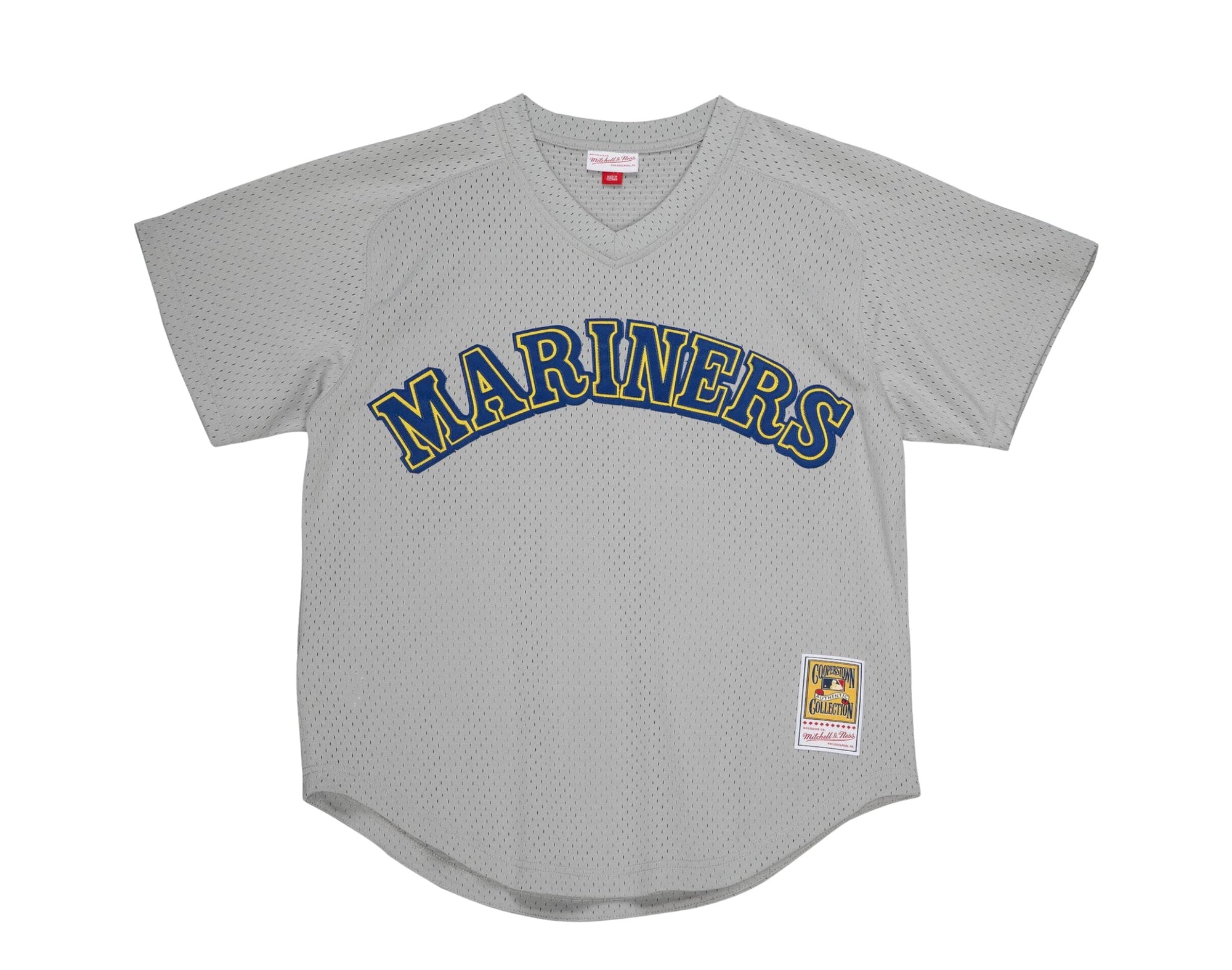 MENS MITCHELL & NESS MLB AUTHENTIC BP JERSEY - MARINERS 1989 KEN GRIFFEY JR