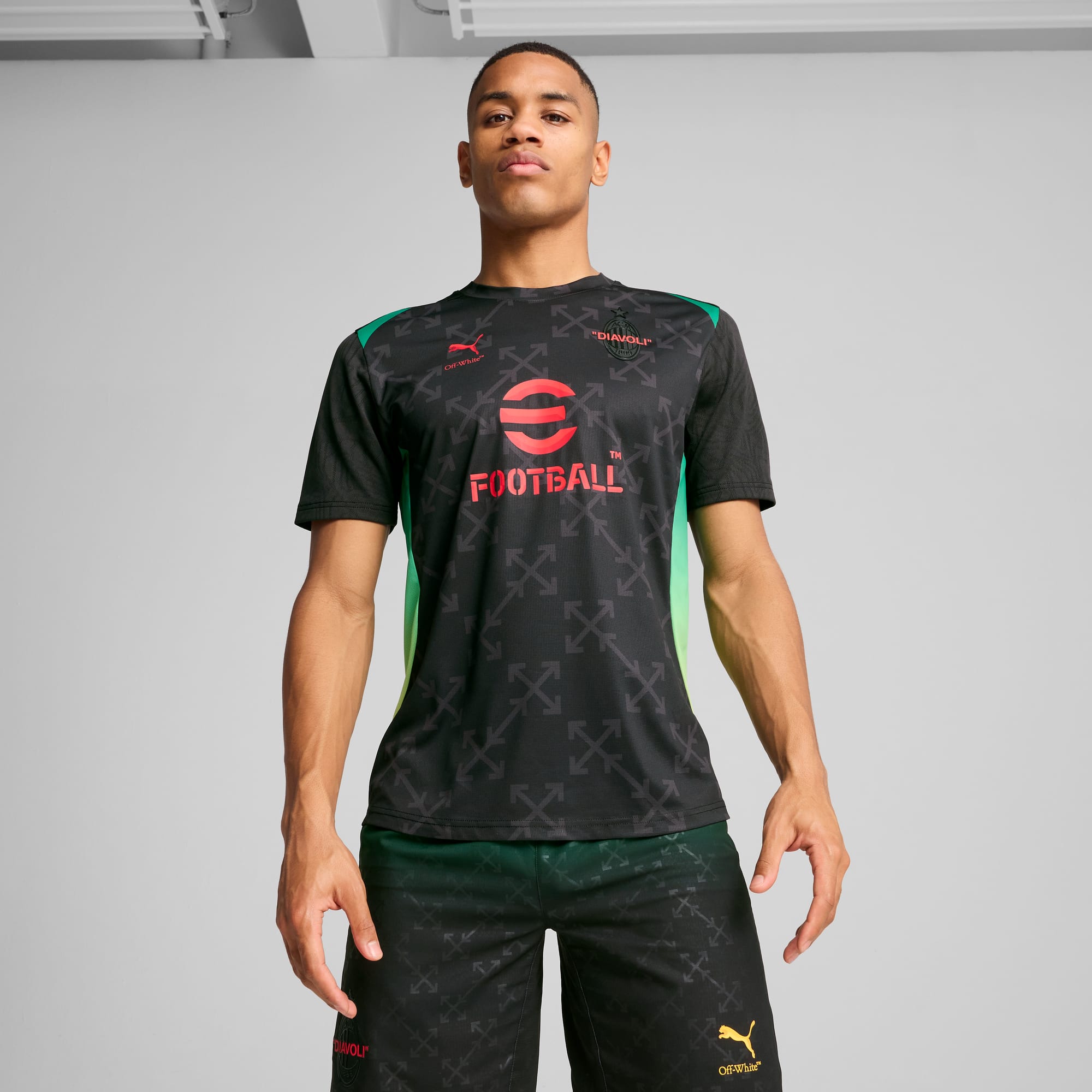 [783005-04] Mens Puma ACM X OFF-WHITE PREMATCH SS JERSEY