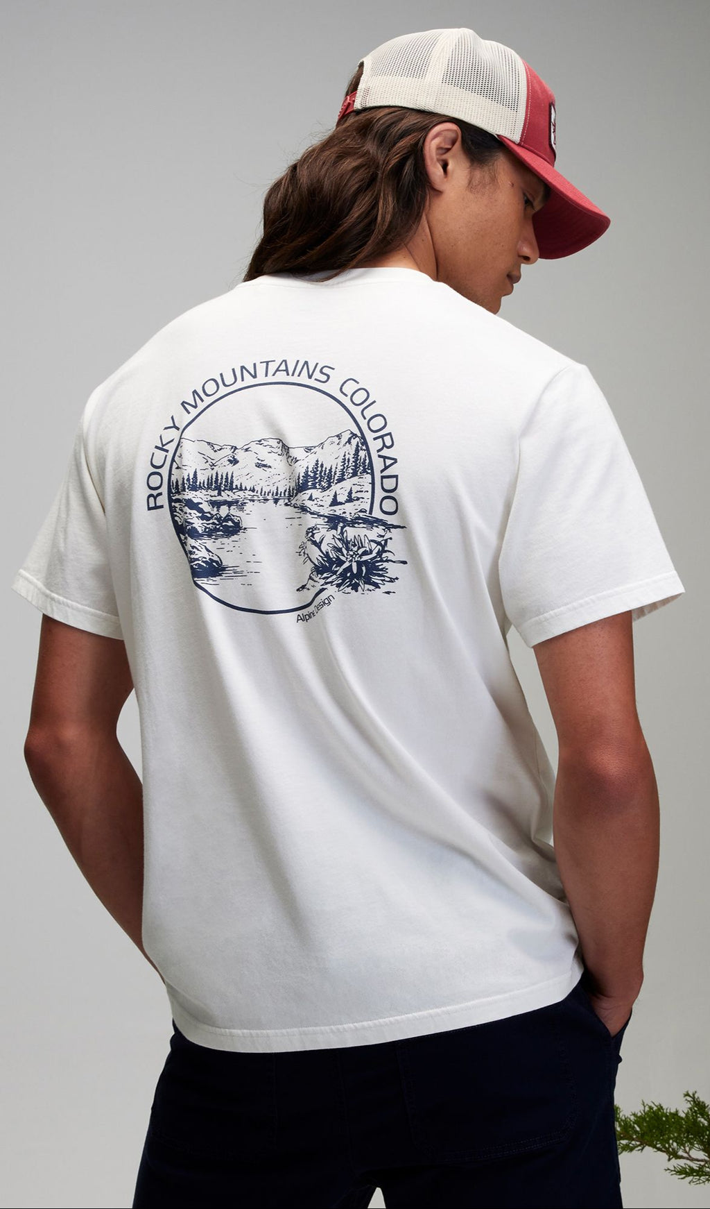 [ADM24100-WM] MENS ALPINE DESIGN AD HIKE SS SHORT SLEEVE GRAPHIC UPF 30+ T-SHIRT