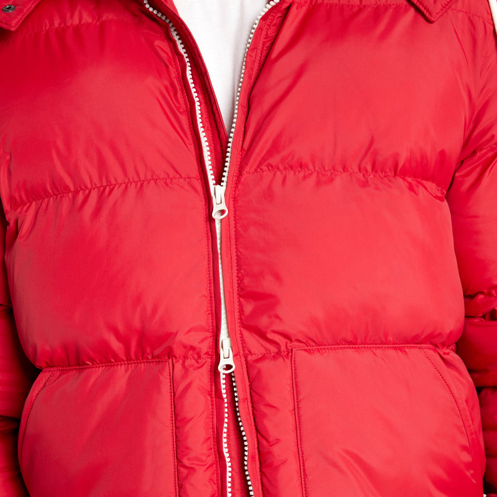 [ADM24506-BRIGHT CRIMSON] MENS ALPINE DESIGN PUFFER JACKET