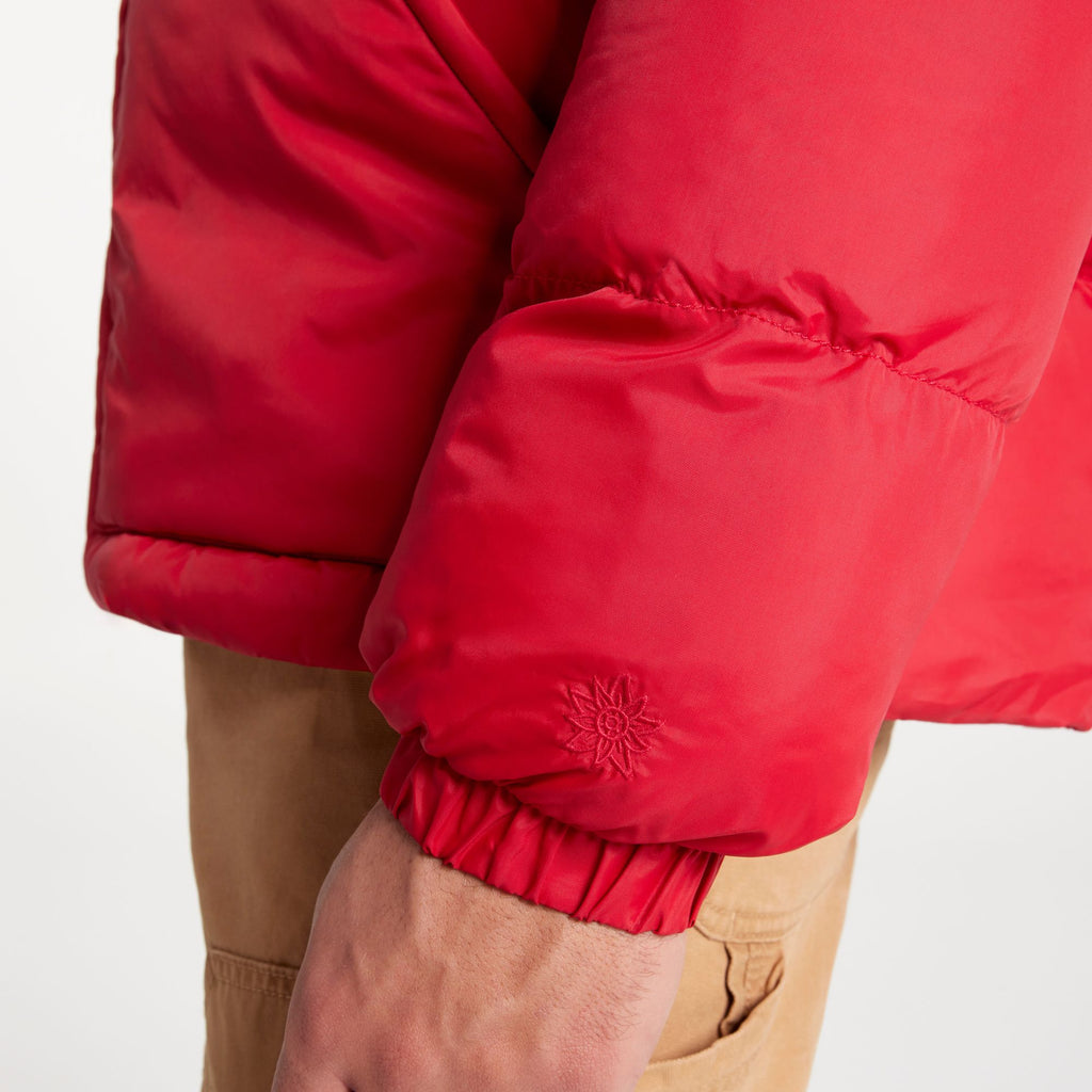 [ADM24506-BRIGHT CRIMSON] MENS ALPINE DESIGN PUFFER JACKET