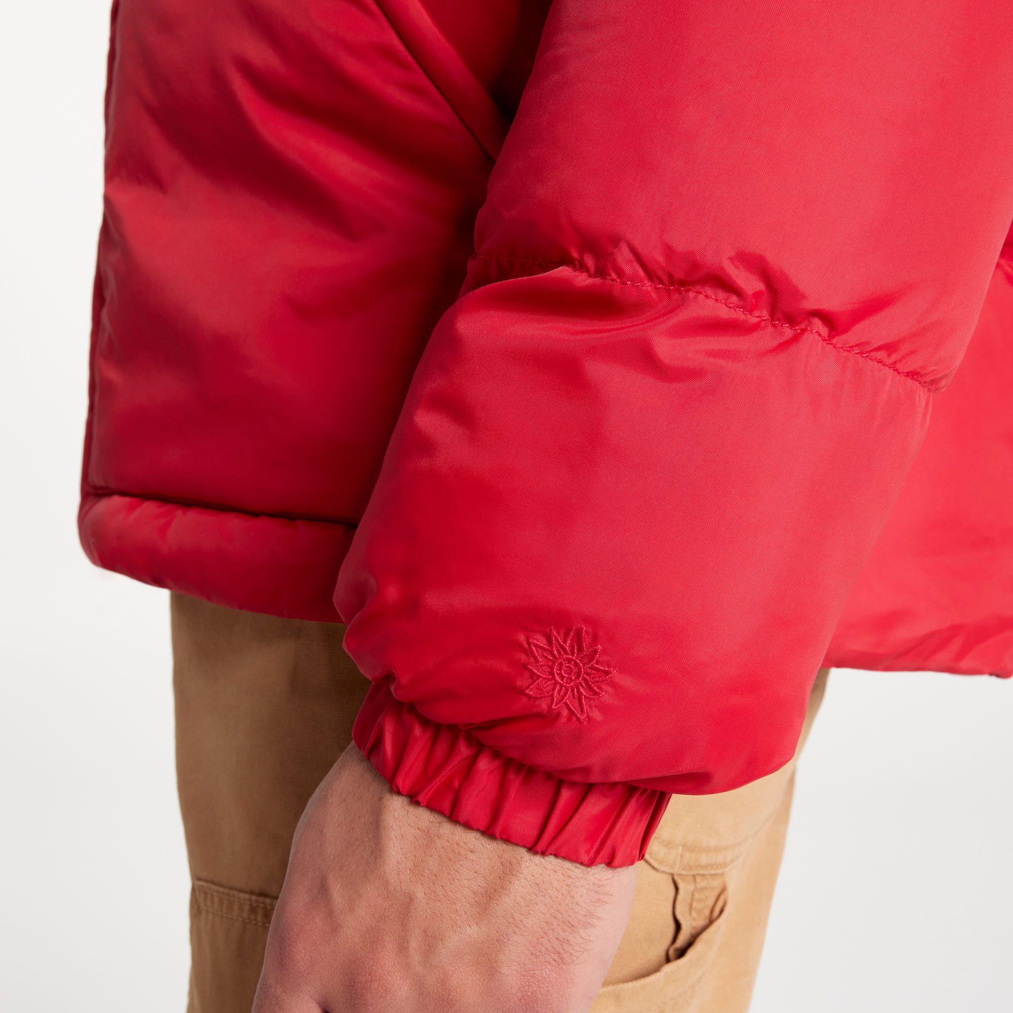 [ADM24506-BRIGHT CRIMSON] MENS ALPINE DESIGN PUFFER JACKET