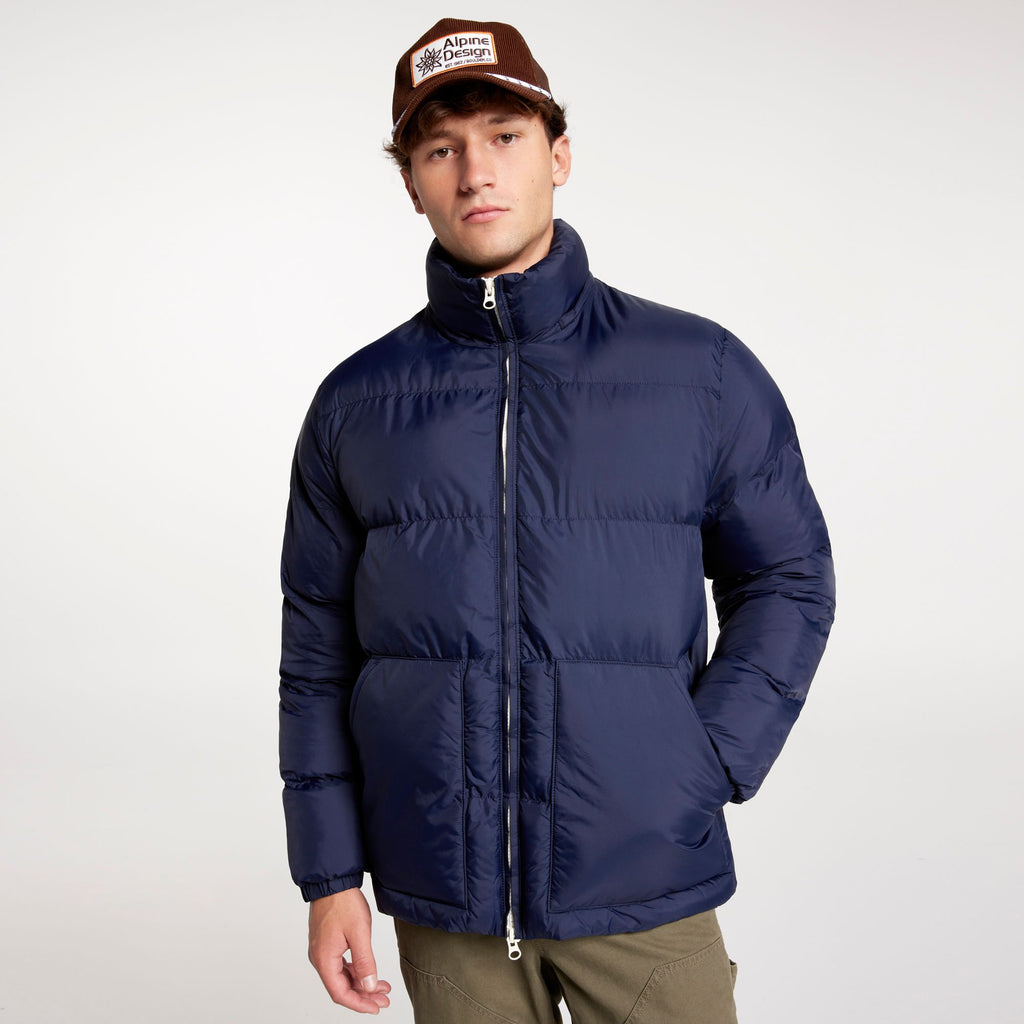 [ADM24506-DEEP NAVY] MENS ALPINE DESIGN PUFFER JACKET