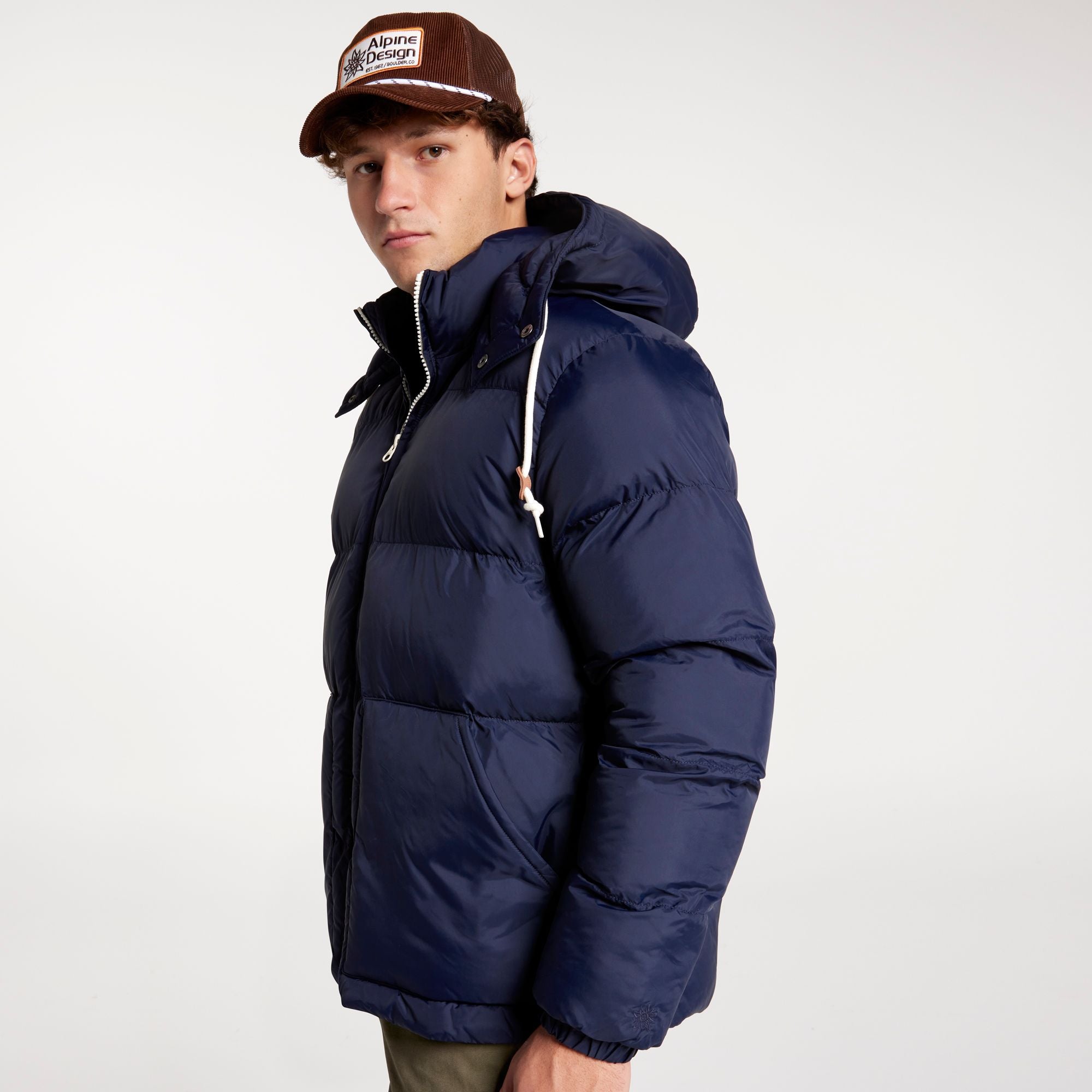[ADM24506-DEEP NAVY] MENS ALPINE DESIGN PUFFER JACKET