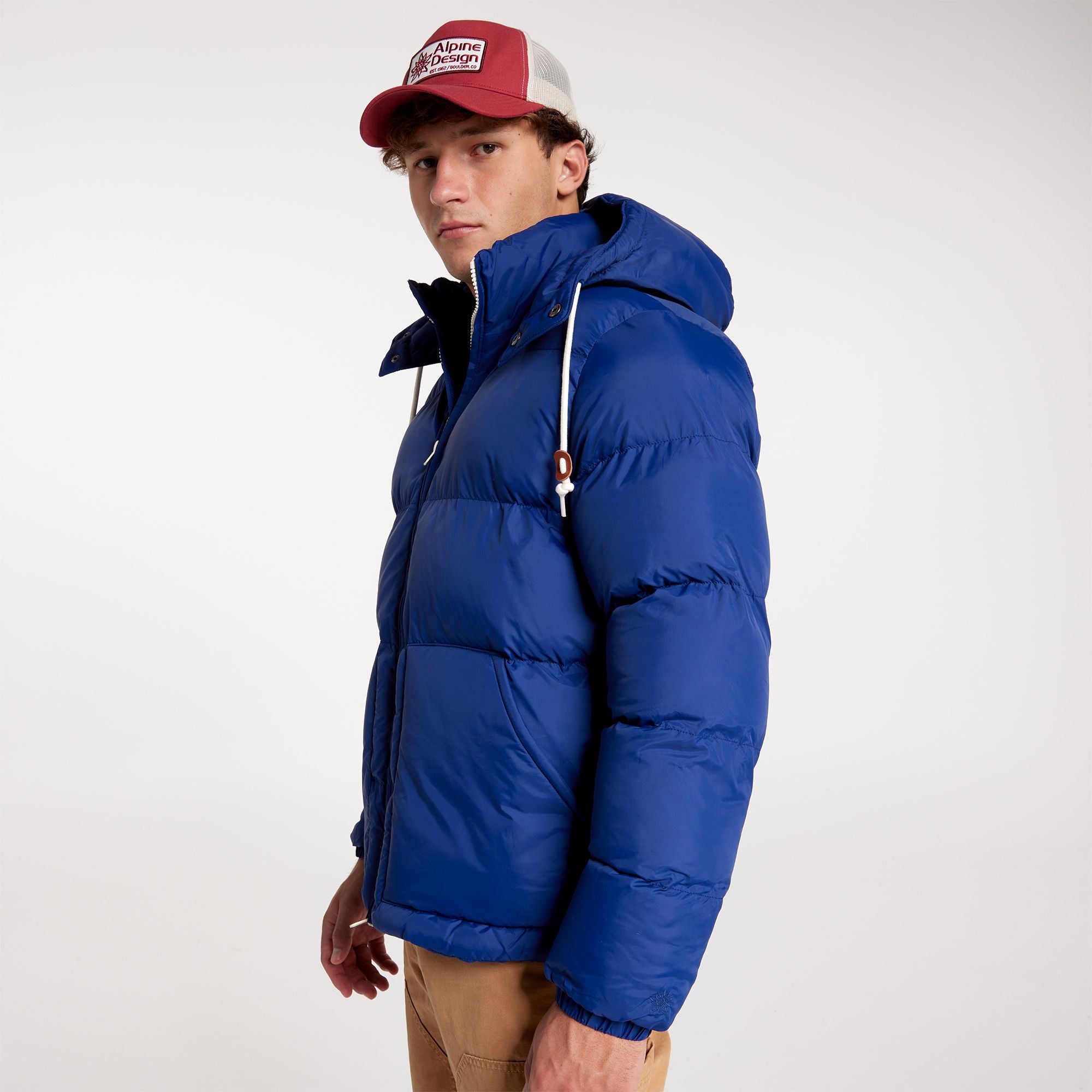 [ADM24506-SPACE BLUE] MENS ALPINE DESIGN PUFFER JACKET