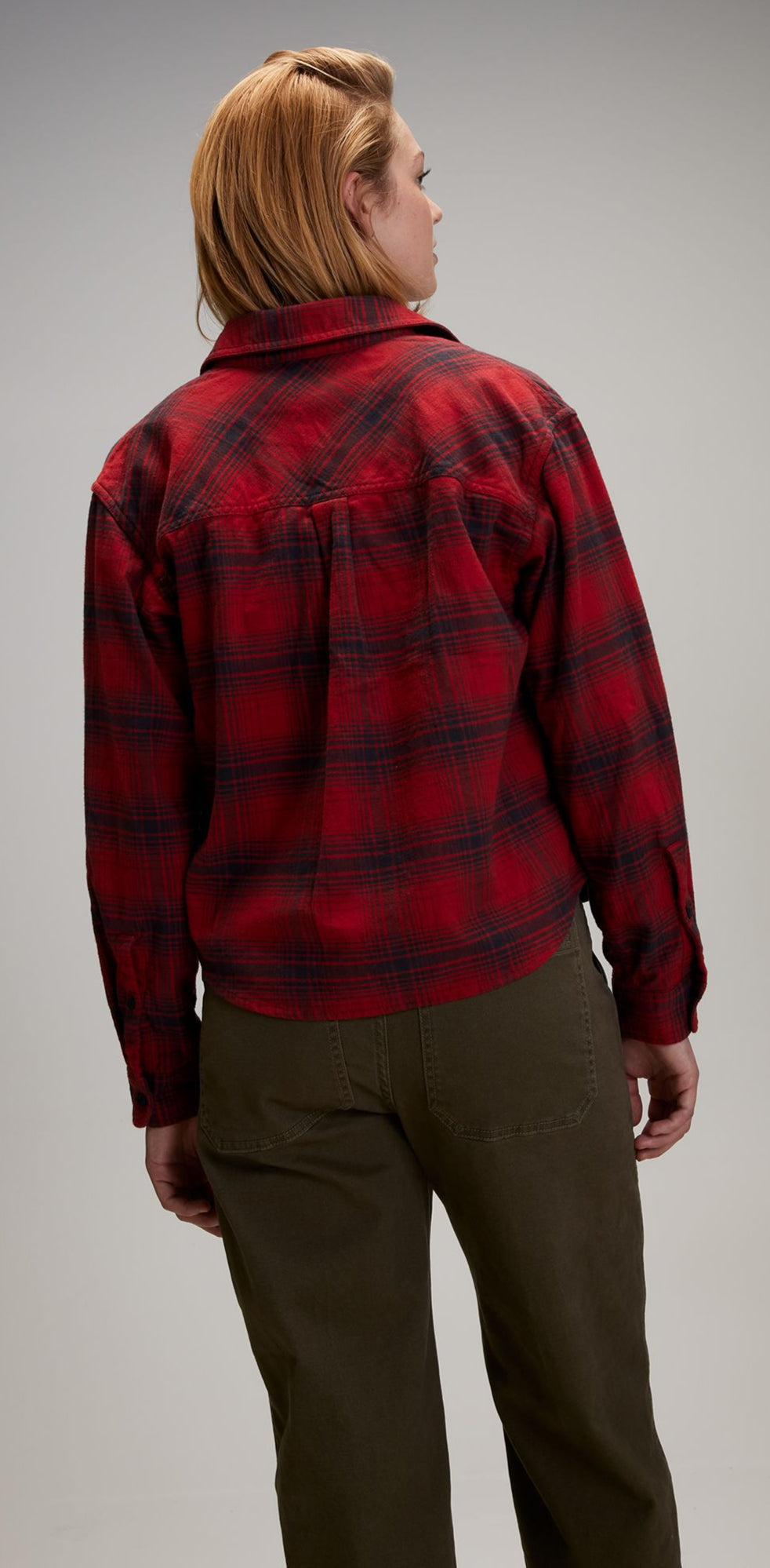 [ADW24300-RBP] WOMENS ALPINE DESIGN AD HIKE MIDWEIGHT FLANNEL