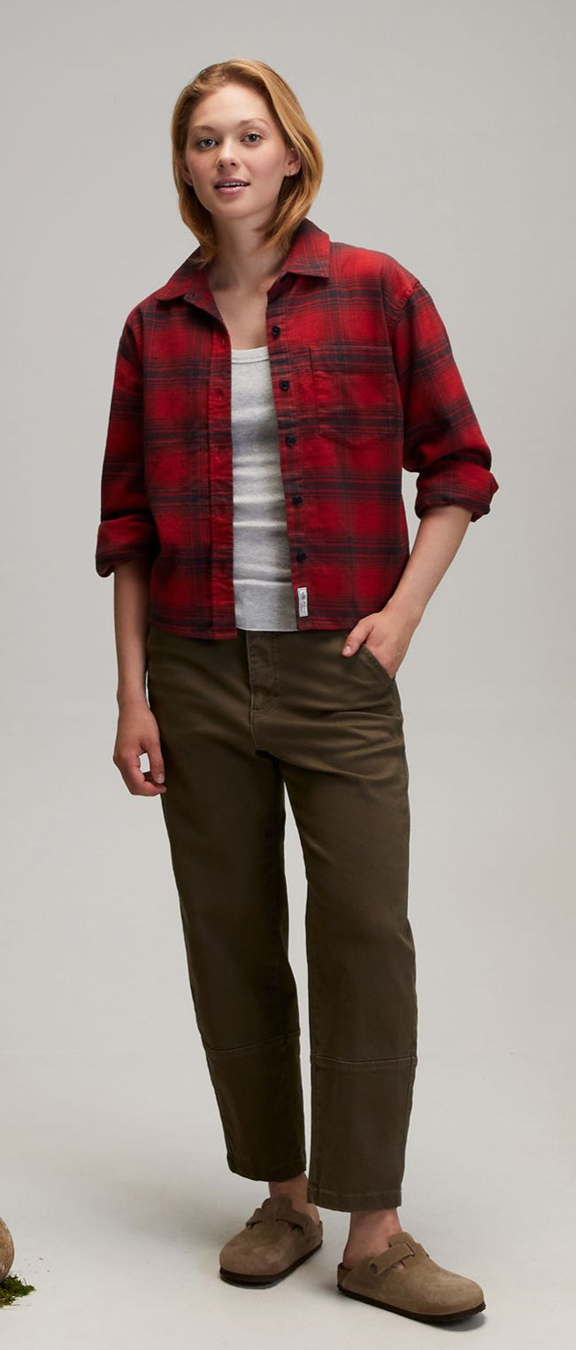 [ADW24300-RBP] WOMENS ALPINE DESIGN AD HIKE MIDWEIGHT FLANNEL