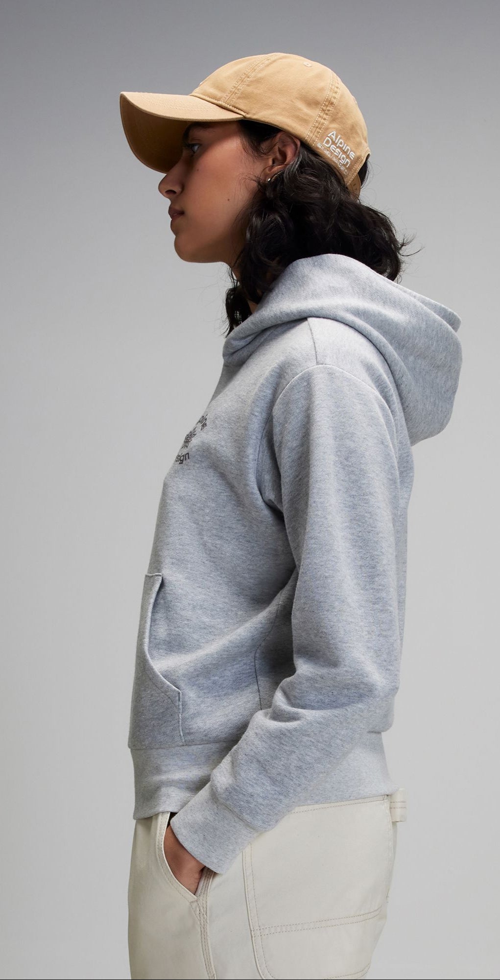 [ADW24600H-MGH] WOMENS ALPINE DESIGN AD HIKE RELAXED FIT PULLOVER HOODIE