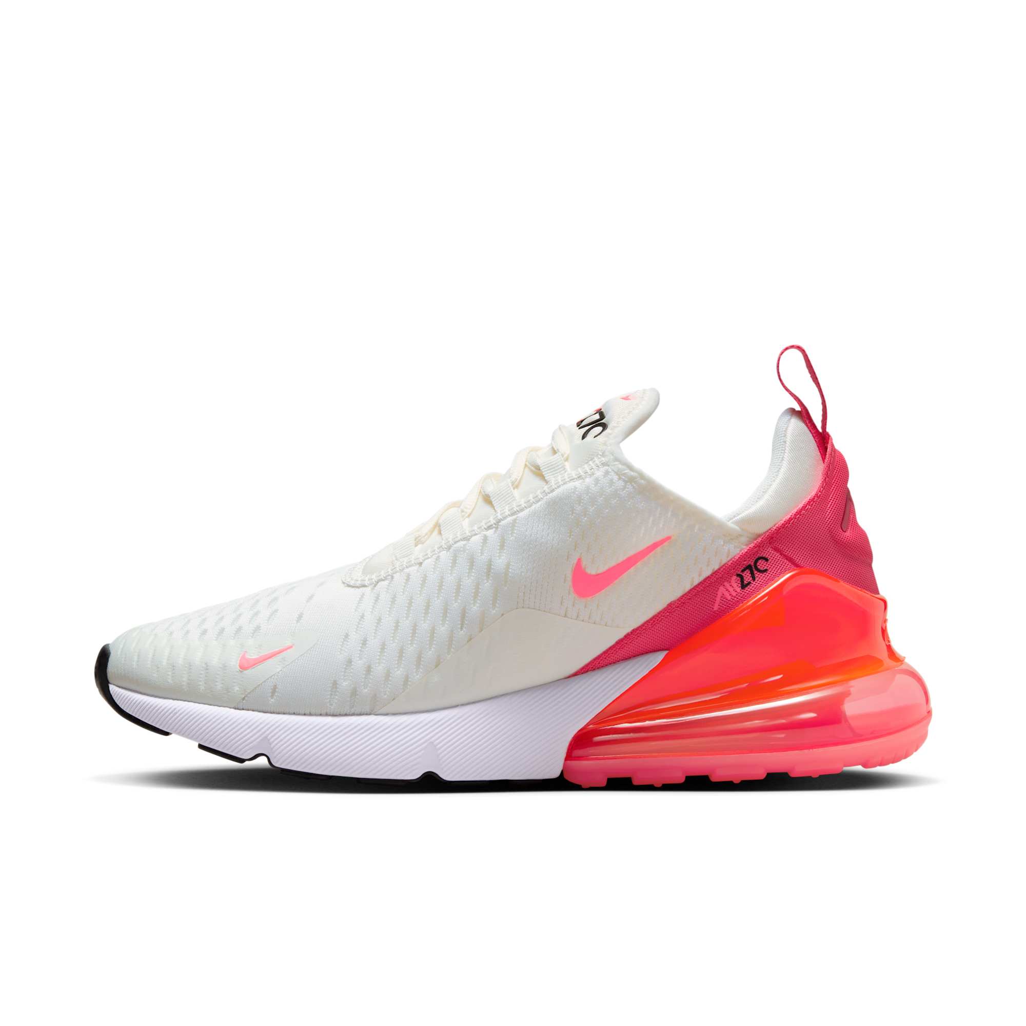 [AH6789-122] WOMENS NIKE AIR MAX 270 'SAIL HOT PUNCH'