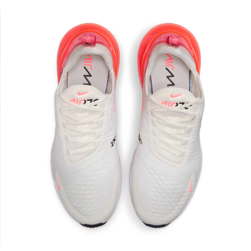 [AH6789-122] WOMENS NIKE AIR MAX 270 'SAIL HOT PUNCH'