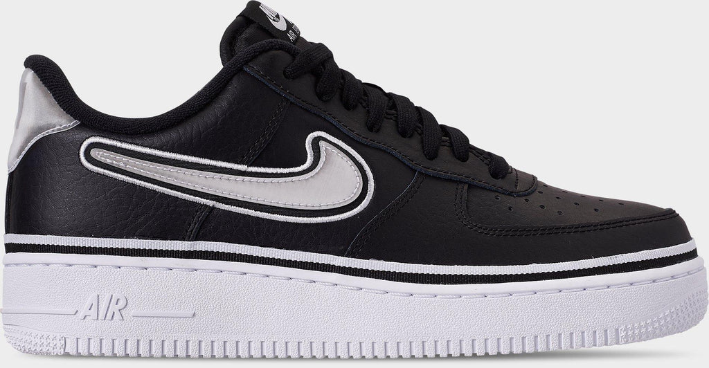 [AJ7748-001] MENS NIKE AIR FORCE 1 LOW SPORT 'NBA BLACK WHITE'