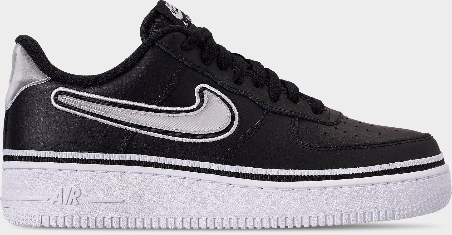 [AJ7748-001] MENS NIKE AIR FORCE 1 LOW SPORT 'NBA BLACK WHITE'
