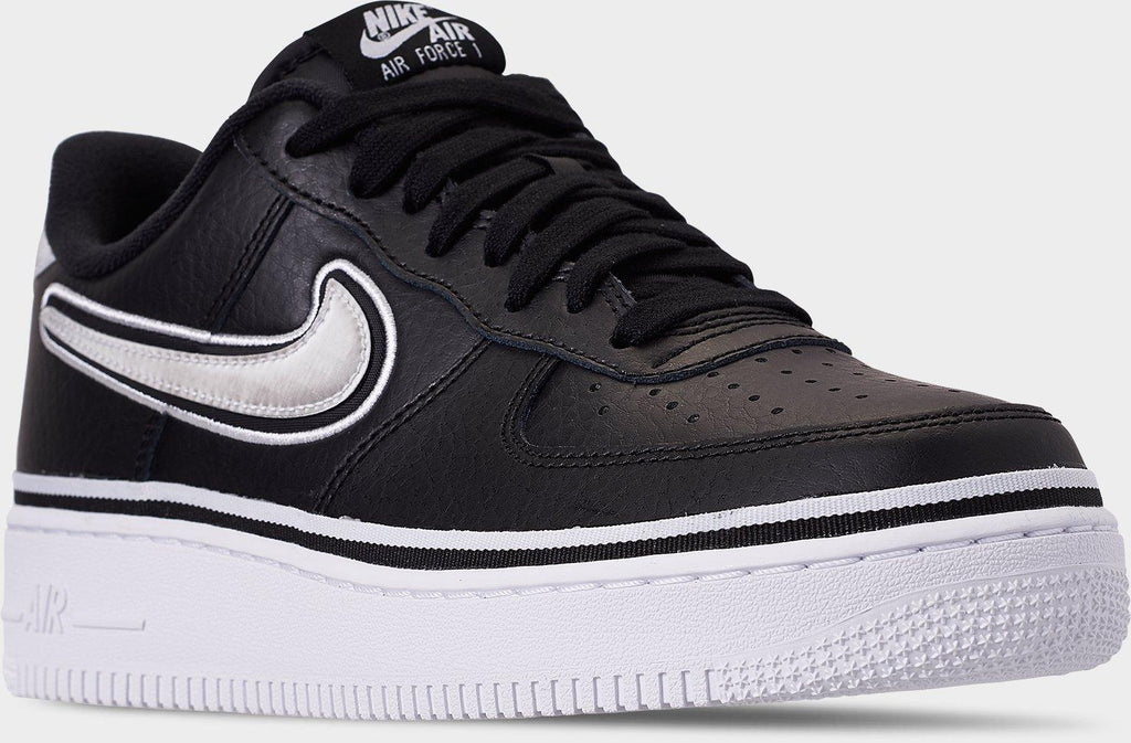 [AJ7748-001] MENS NIKE AIR FORCE 1 LOW SPORT 'NBA BLACK WHITE'
