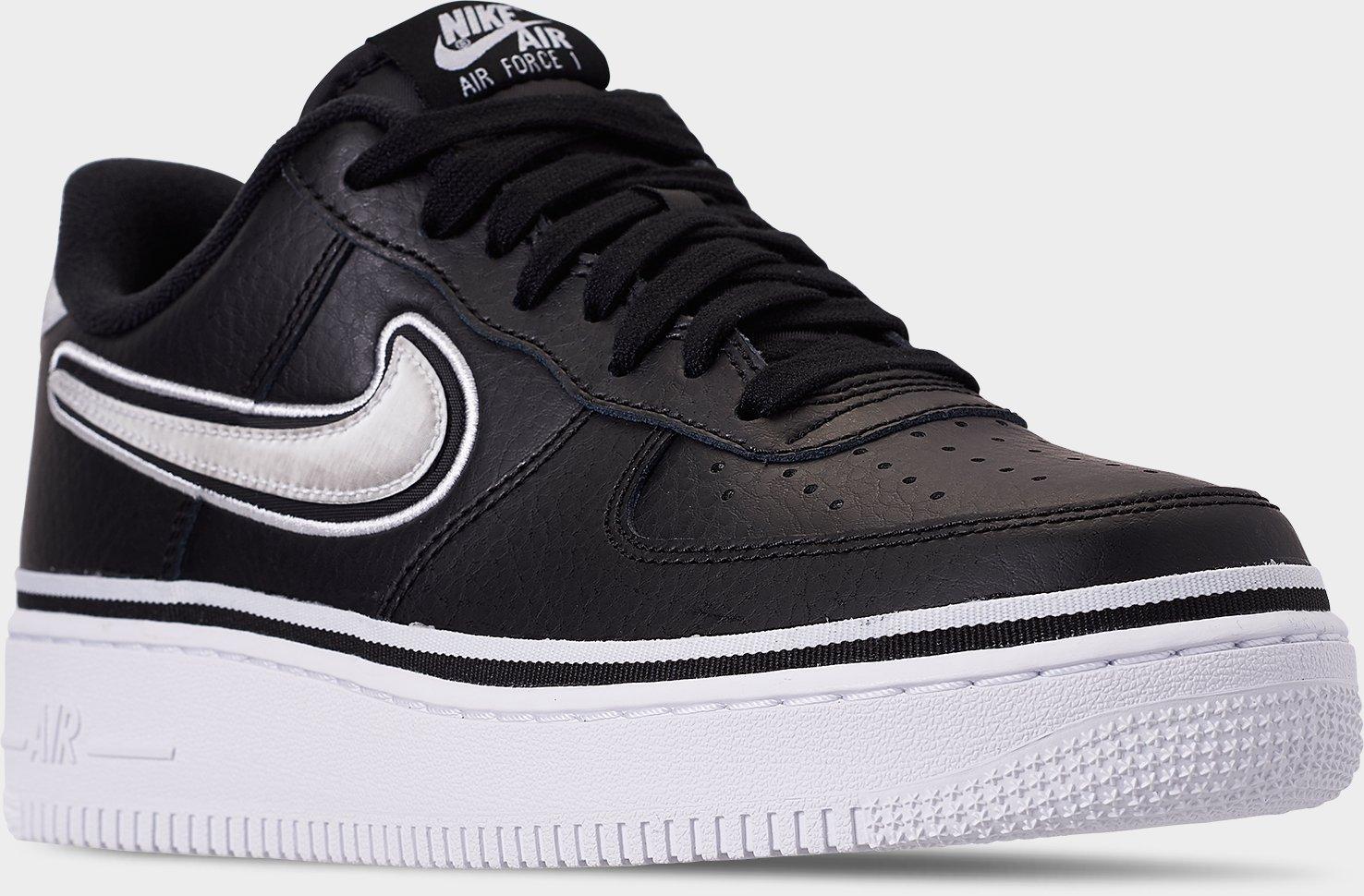 [AJ7748-001] MENS NIKE AIR FORCE 1 LOW SPORT 'NBA BLACK WHITE'