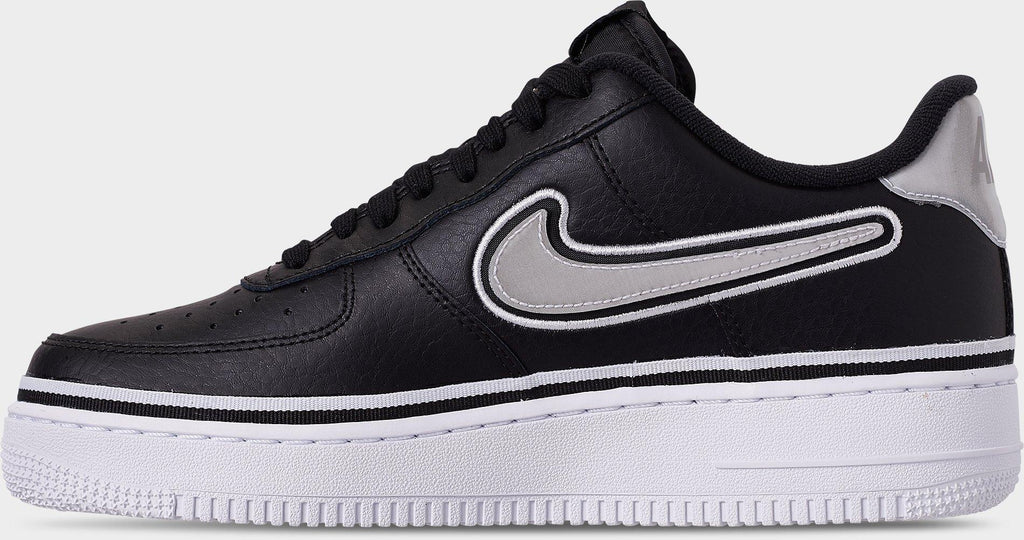 [AJ7748-001] MENS NIKE AIR FORCE 1 LOW SPORT 'NBA BLACK WHITE'