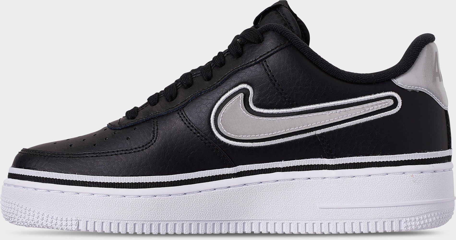 [AJ7748-001] MENS NIKE AIR FORCE 1 LOW SPORT 'NBA BLACK WHITE'