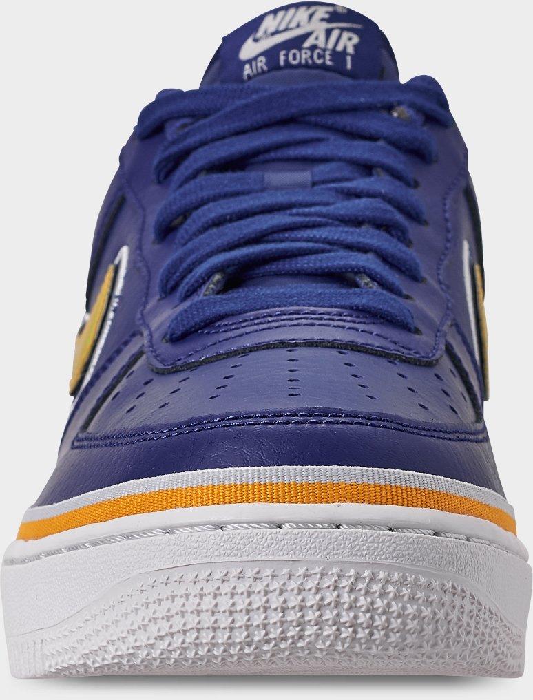 [AJ7748-400] MENS NIKE AIR FORCE 1 LOW SPORT 'NBA DEEP ROYAL UNIVERSITY GOLD'