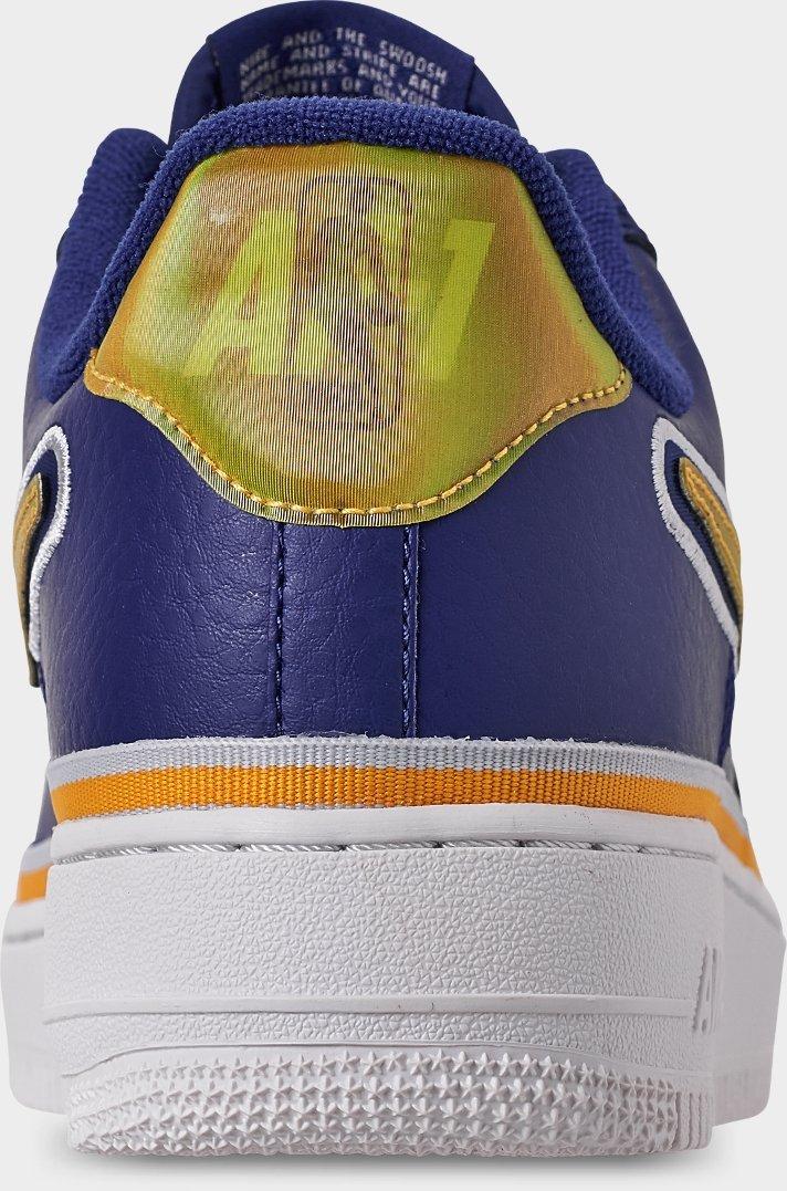 [AJ7748-400] MENS NIKE AIR FORCE 1 LOW SPORT 'NBA DEEP ROYAL UNIVERSITY GOLD'