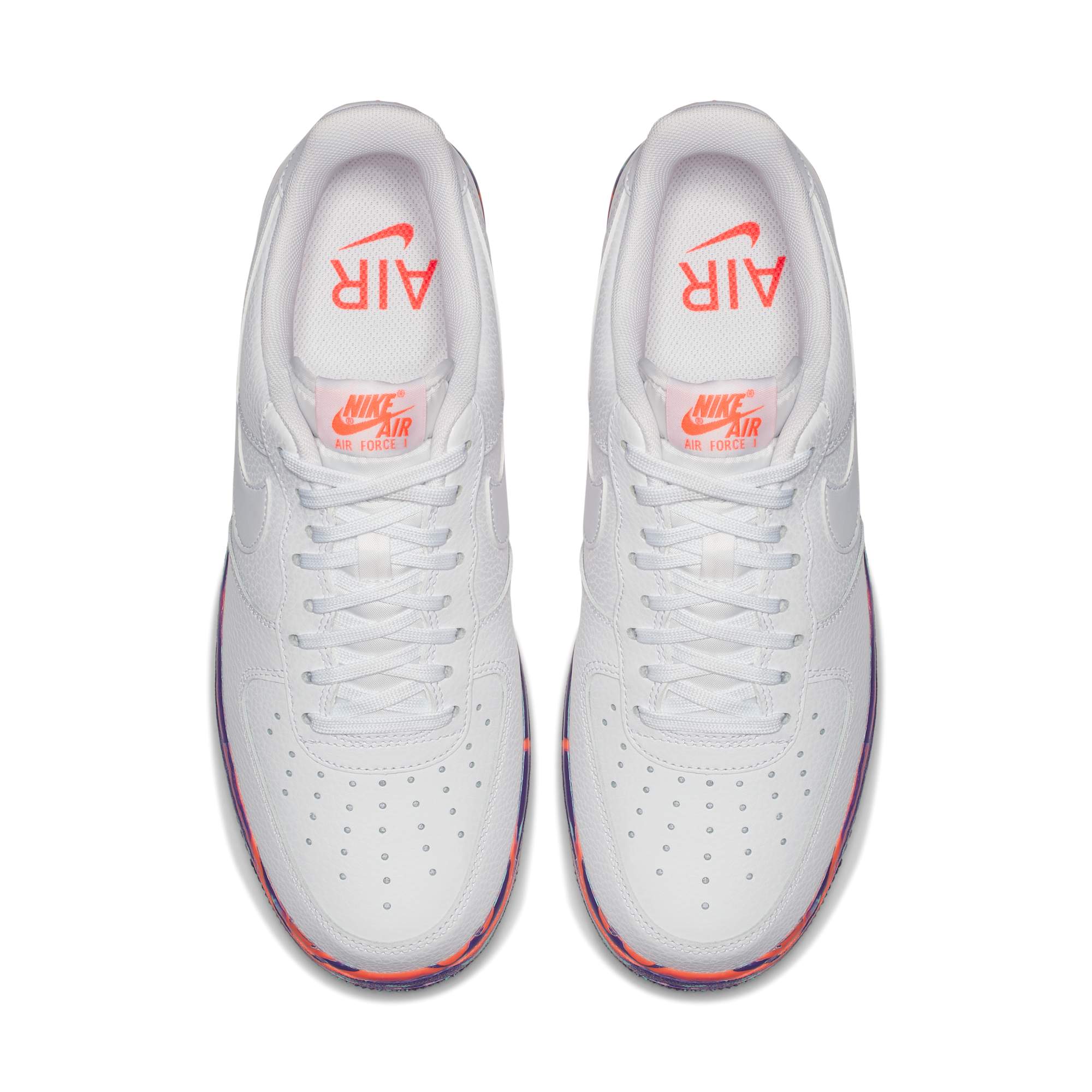 [AJ9507-100] Mens Nike Air Force 1 Low 'White Multi-Color Marble'