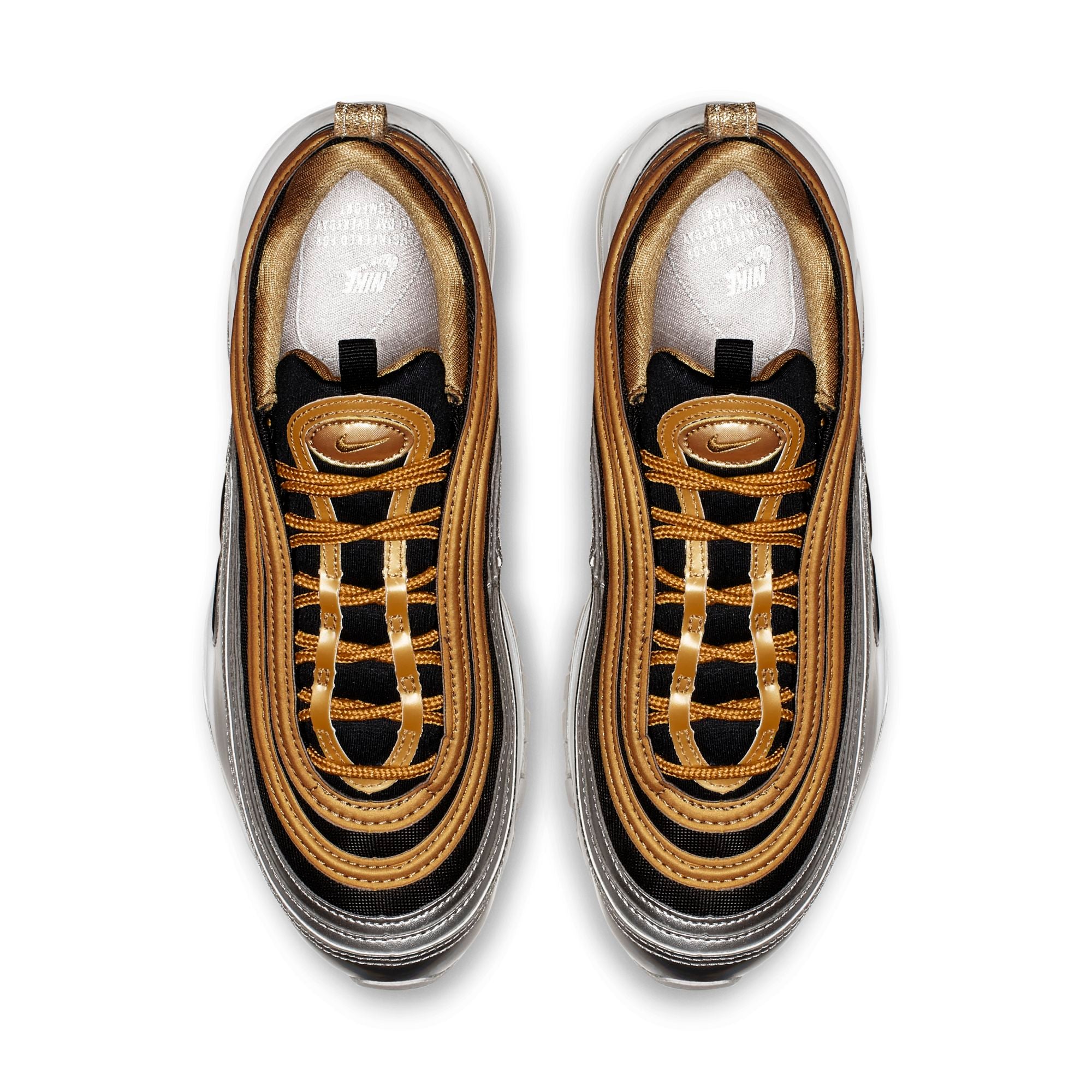 [AQ4137-700] Womens Nike AIR MAX 97 'METALLIC GOLD BLACK'