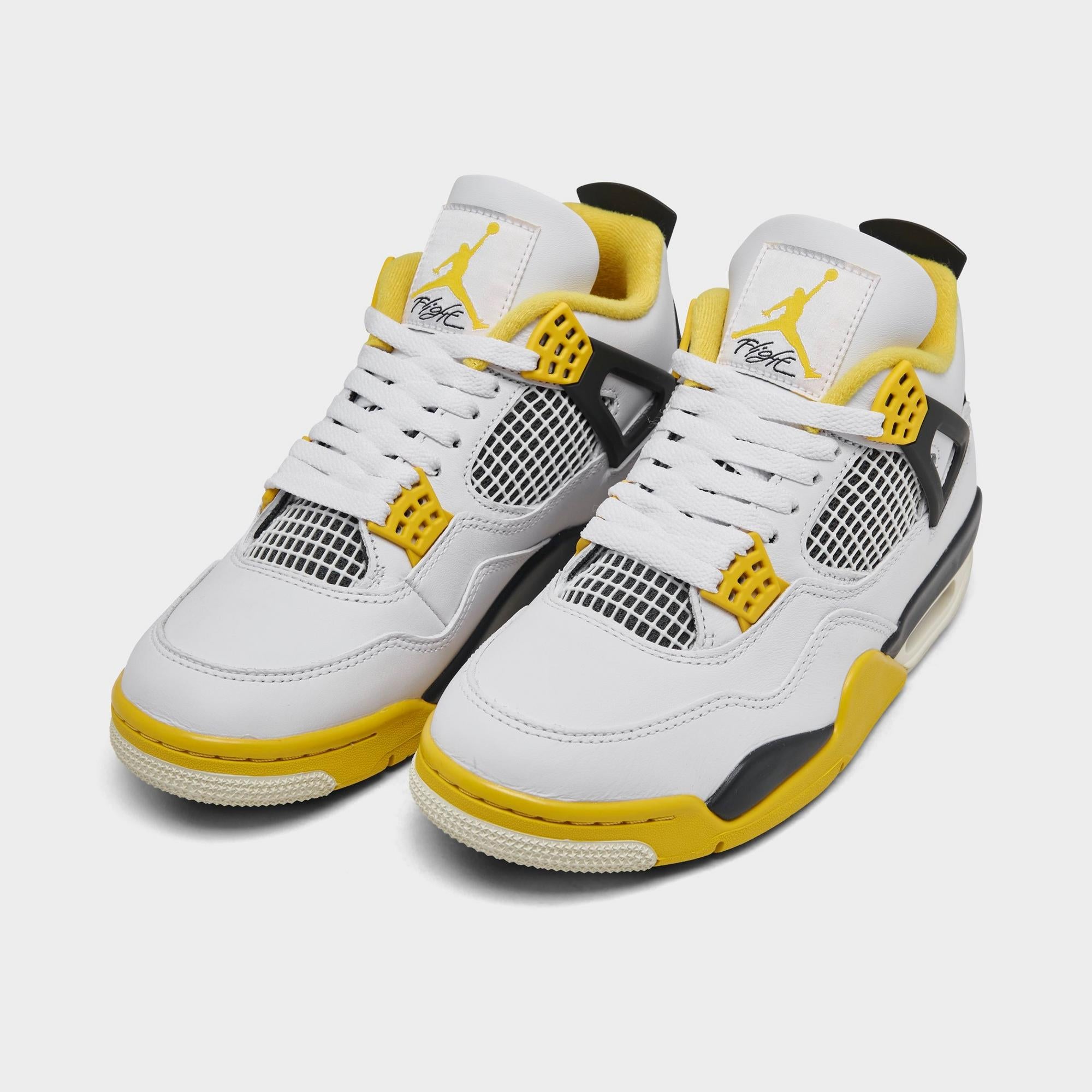 [AQ9129-101] WOMENS AIR JORDAN RETRO 4 'VIVID SULFUR'