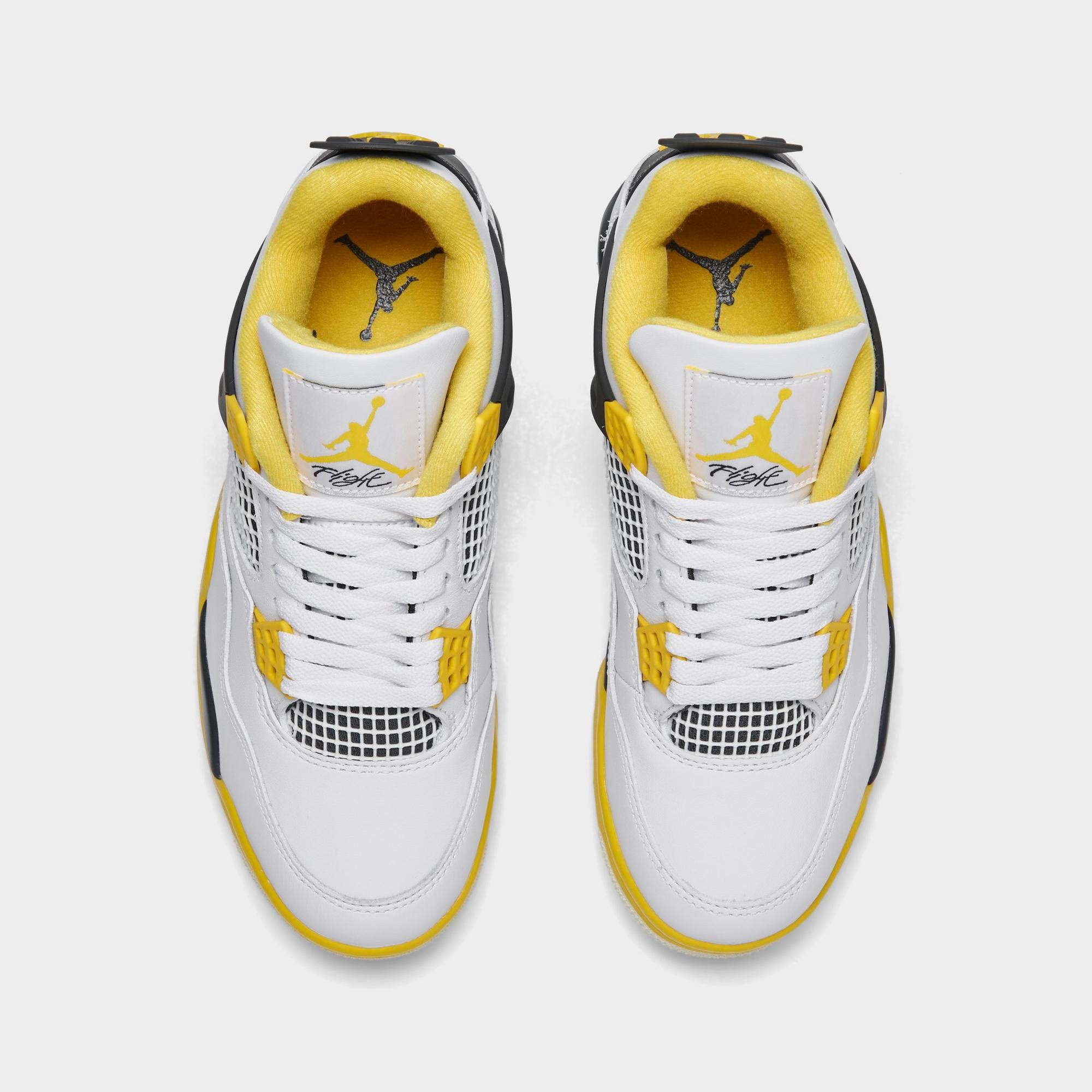 [AQ9129-101] WOMENS AIR JORDAN RETRO 4 'VIVID SULFUR'