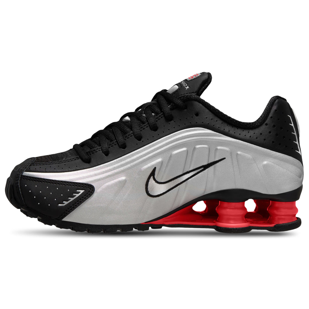 [AR3565-011] WOMENS NIKE SHOX R4 'BLACK METALLIC SILVER (2025)'