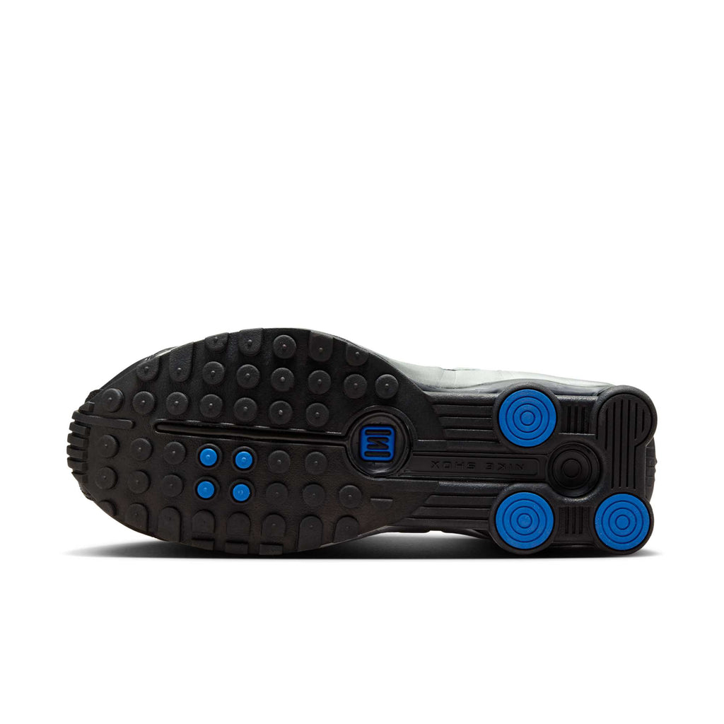 [AR3565-006] WOMENS NIKE SHOX R4 'METALLIC SILVER BLACK RACER BLUE'