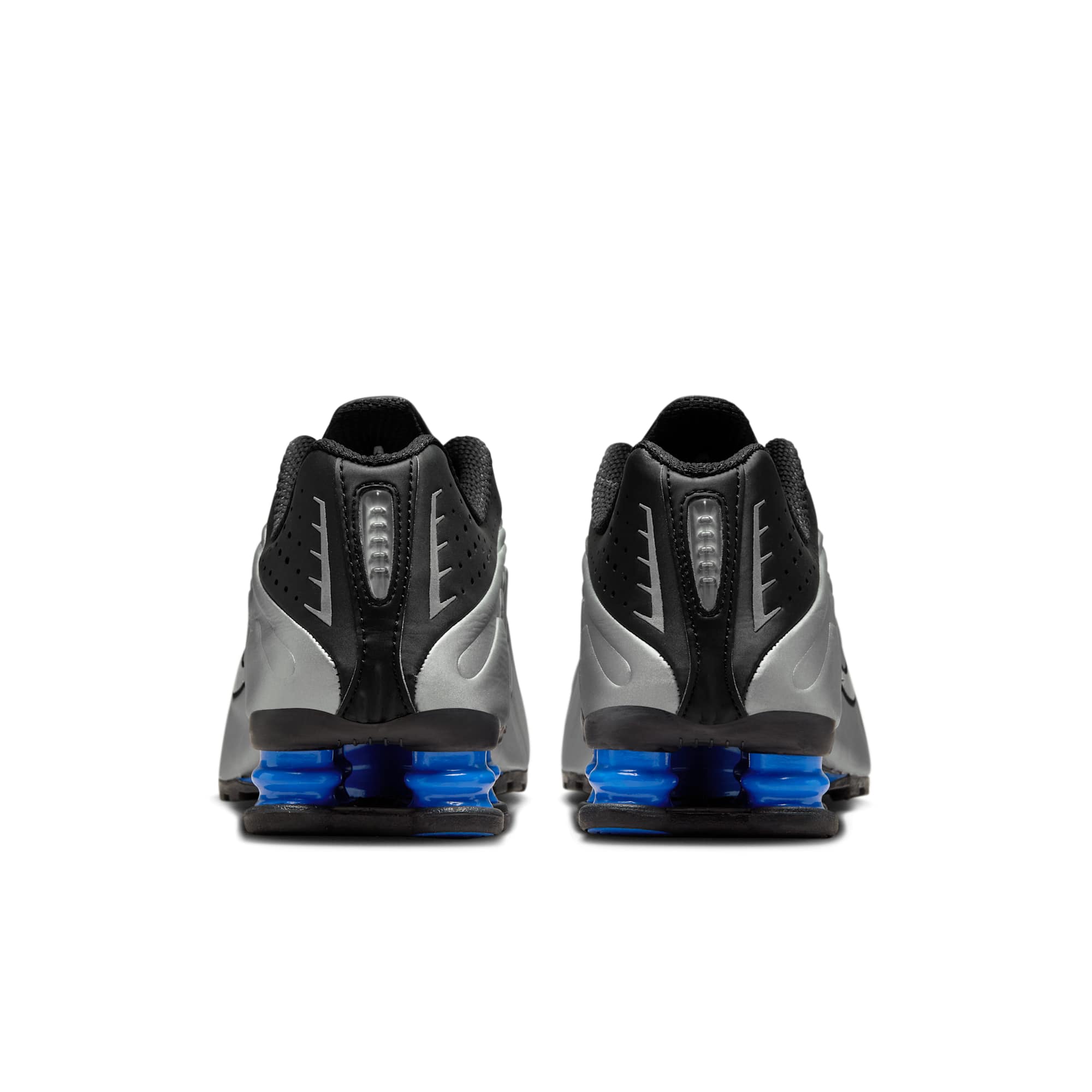 [AR3565-006] WOMENS NIKE SHOX R4 'METALLIC SILVER BLACK RACER BLUE'