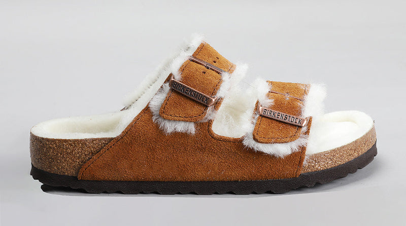 [1001128] UNISEX BIRKENSTOCK ARIZONA SHEARLING SUEDE LEATHER (REGULAR WIDTH)