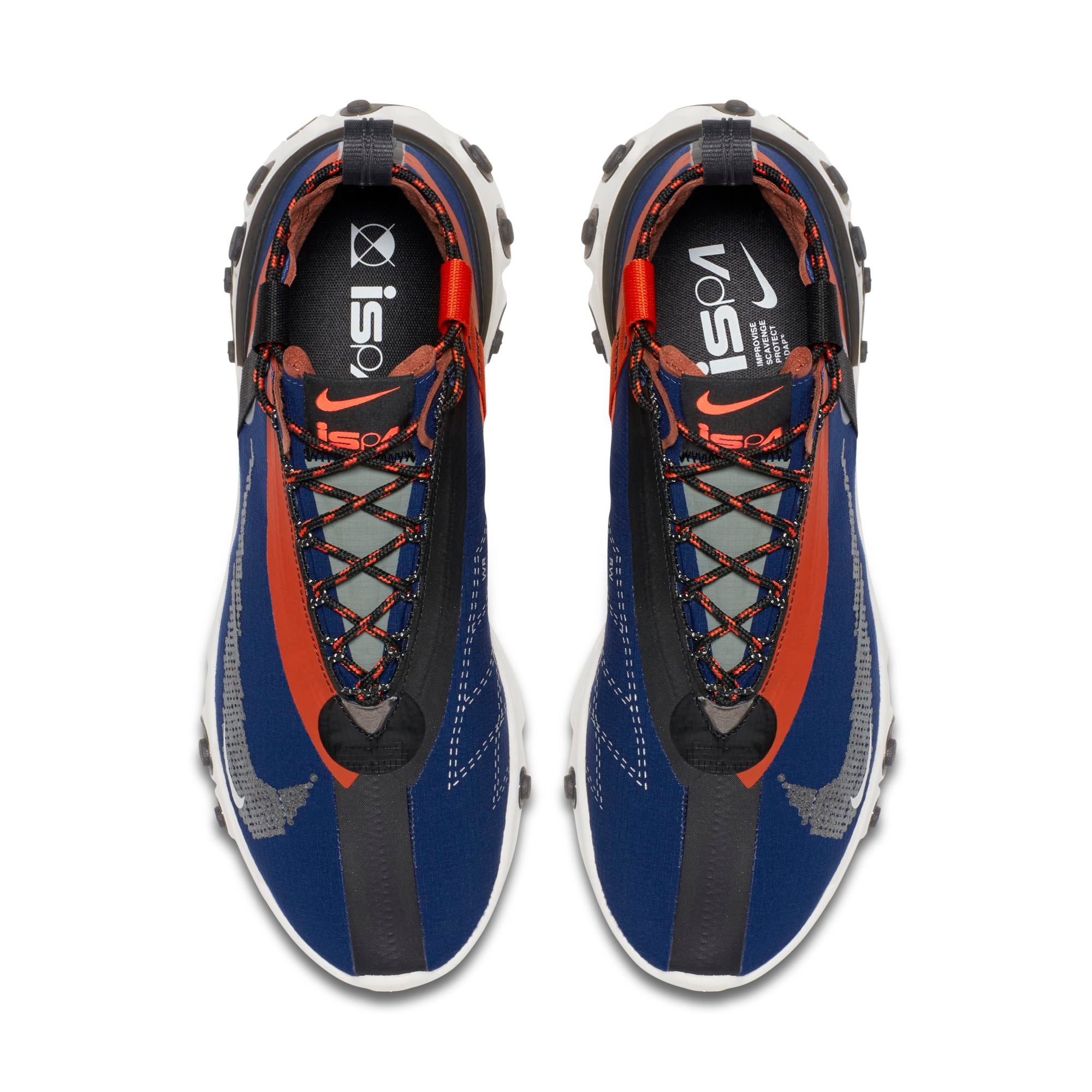 [AT3143-400] Mens Nike REACT RUNNER MID WR 'ISPA BLUE VOID TEAM ORANGE'