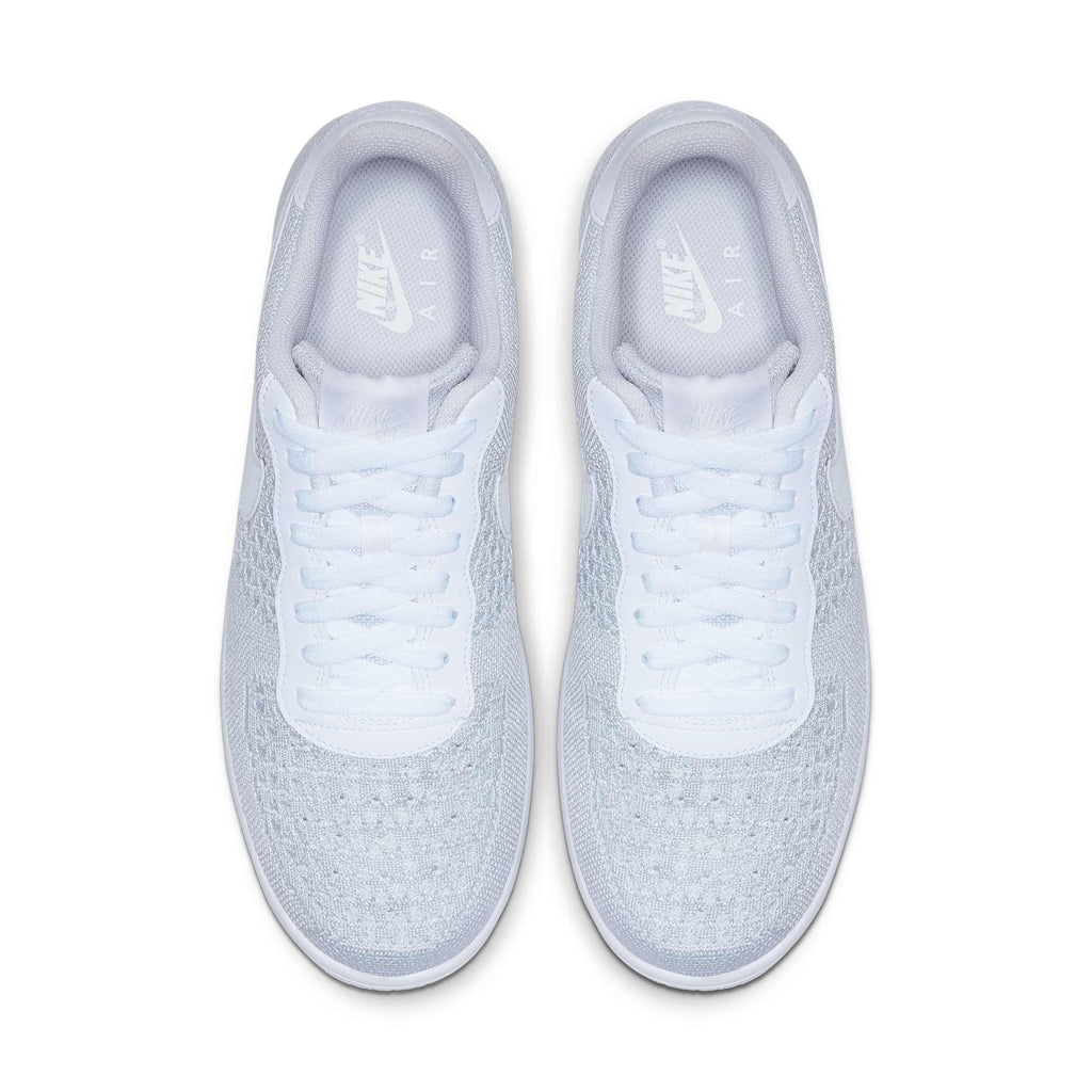 [AV3042-100] Mens NIKE AIR FORCE 1 FLYKNIT LOW 2.0 'PURE PLATINUM'