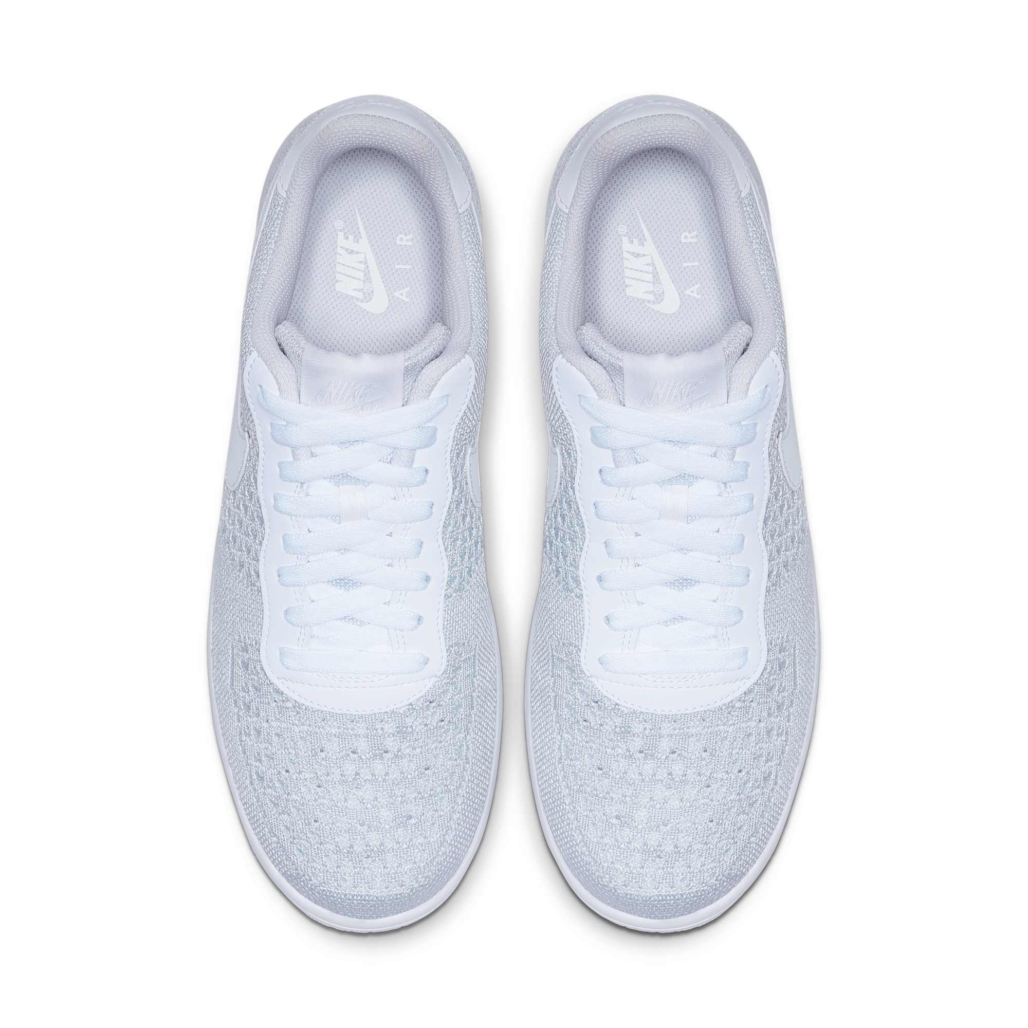 [AV3042-100] Mens NIKE AIR FORCE 1 FLYKNIT LOW 2.0 'PURE PLATINUM'