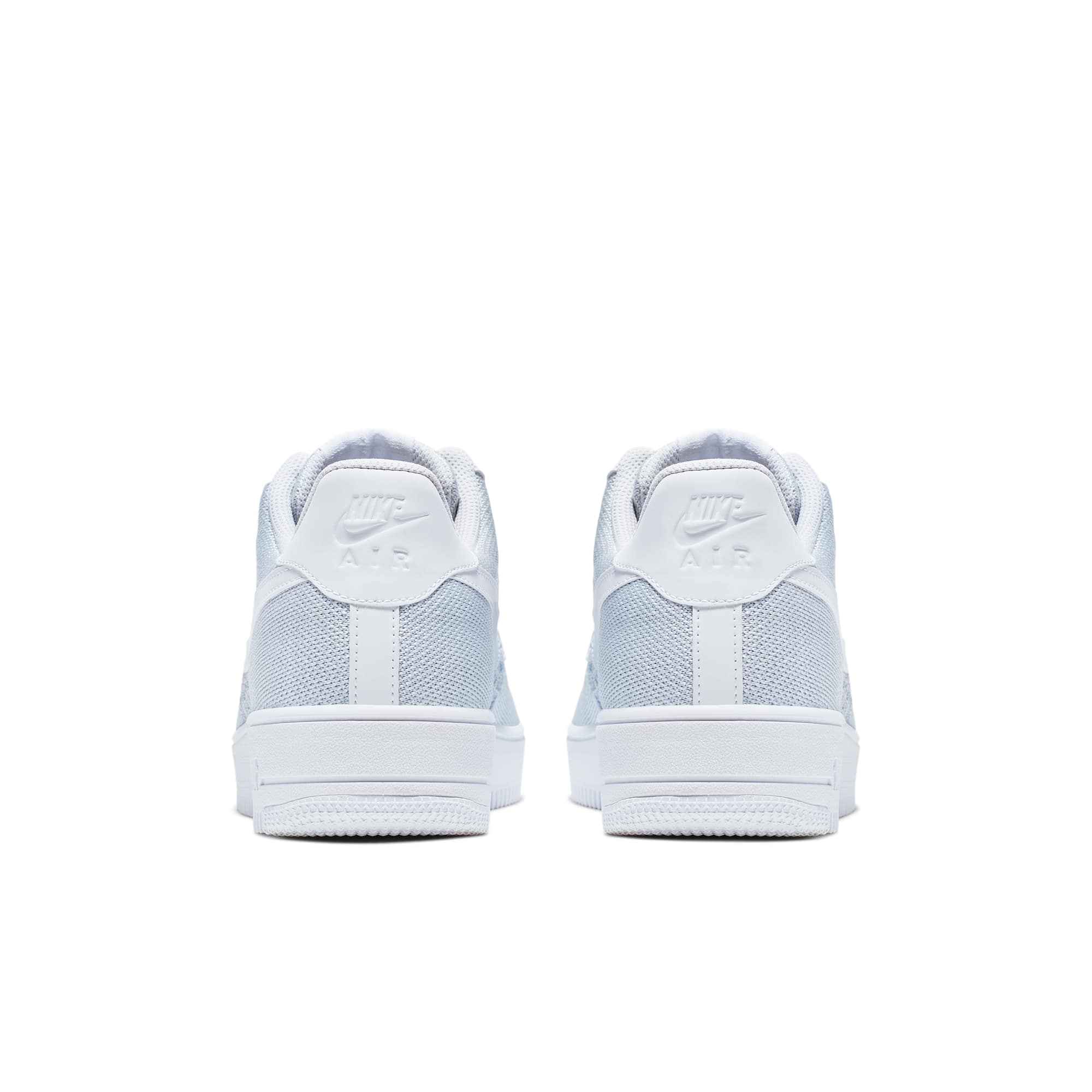 [AV3042-100] Mens NIKE AIR FORCE 1 FLYKNIT LOW 2.0 'PURE PLATINUM'