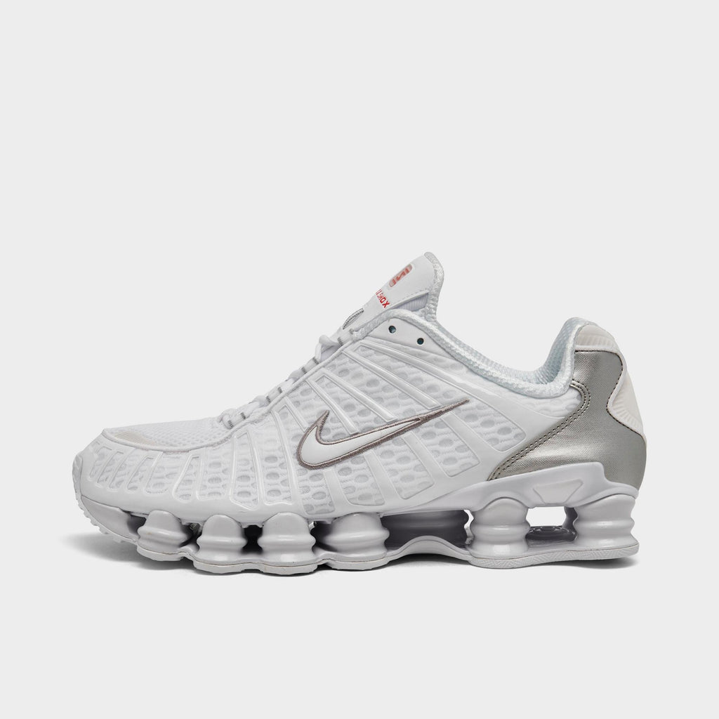 [AV3595-100] MENS NIKE SHOX TL 'WHITE METALLIC SILVER'