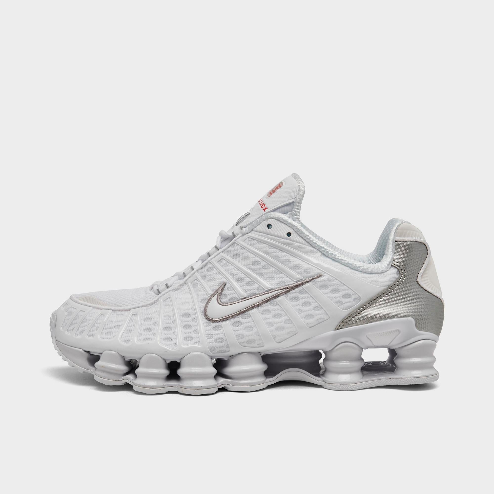 [AV3595-100] MENS NIKE SHOX TL 'WHITE METALLIC SILVER'