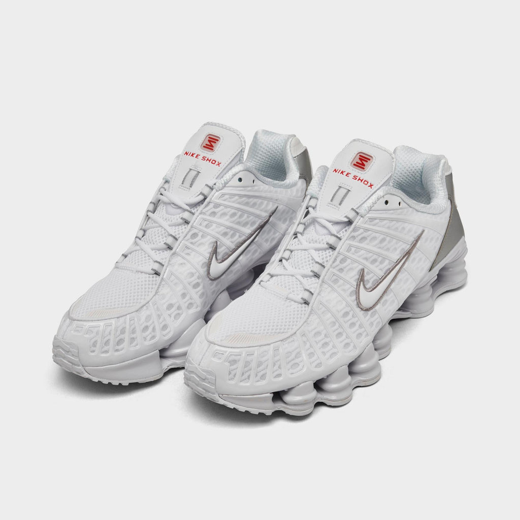 [AV3595-100] MENS NIKE SHOX TL 'WHITE METALLIC SILVER'