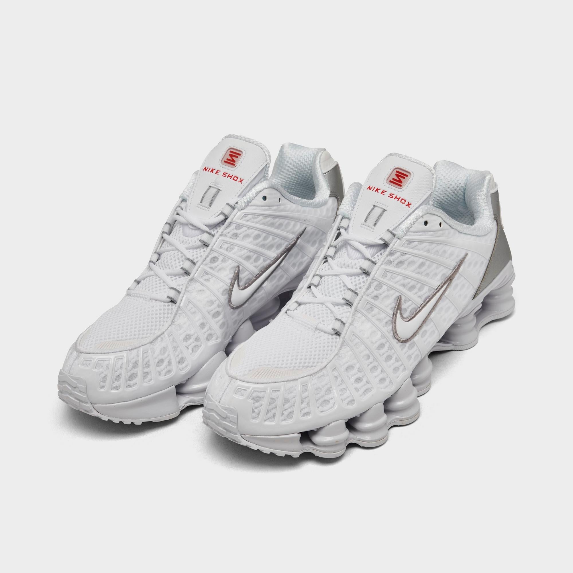 [AV3595-100] MENS NIKE SHOX TL 'WHITE METALLIC SILVER'