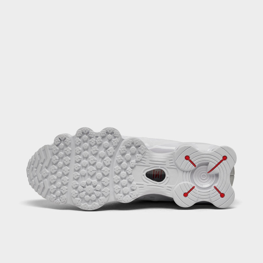 [AV3595-100] MENS NIKE SHOX TL 'WHITE METALLIC SILVER'