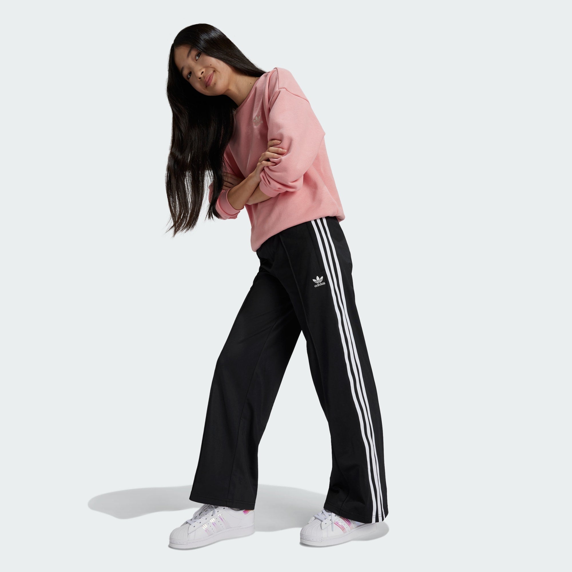 [IX7632] YOUTH ADIDAS WIDE PANTS