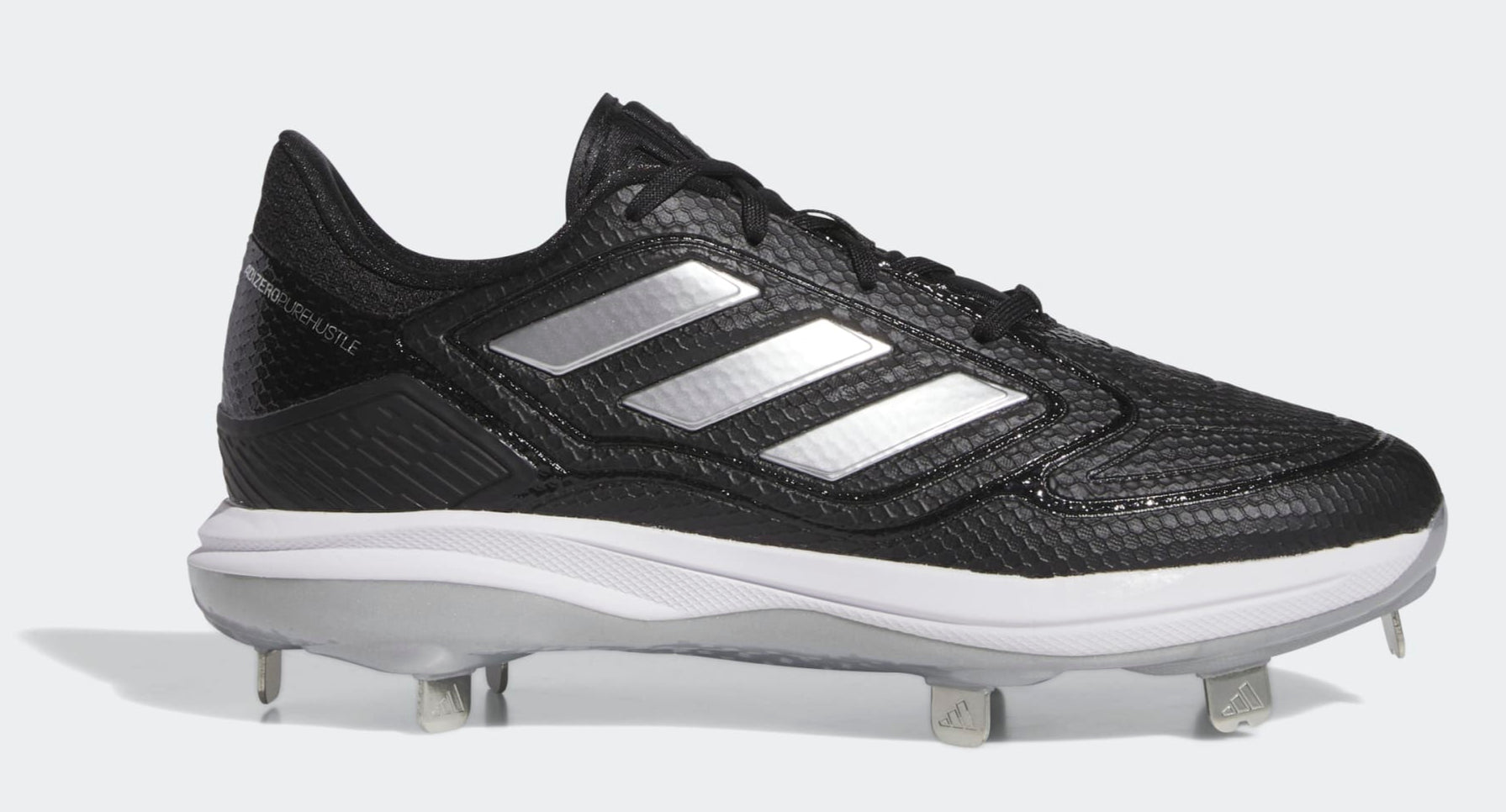 [IG7134] WOMENS ADIDAS ADIZERO PUREHUSTLE 3 'BLACK SILVER' (NO LID)
