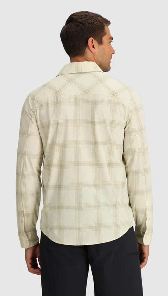 [282279-2709] MENS OUTDOOR RESEARCH ASTROMAN BUTTON LONG SLEEVE UPF 30 SUN SHIRT