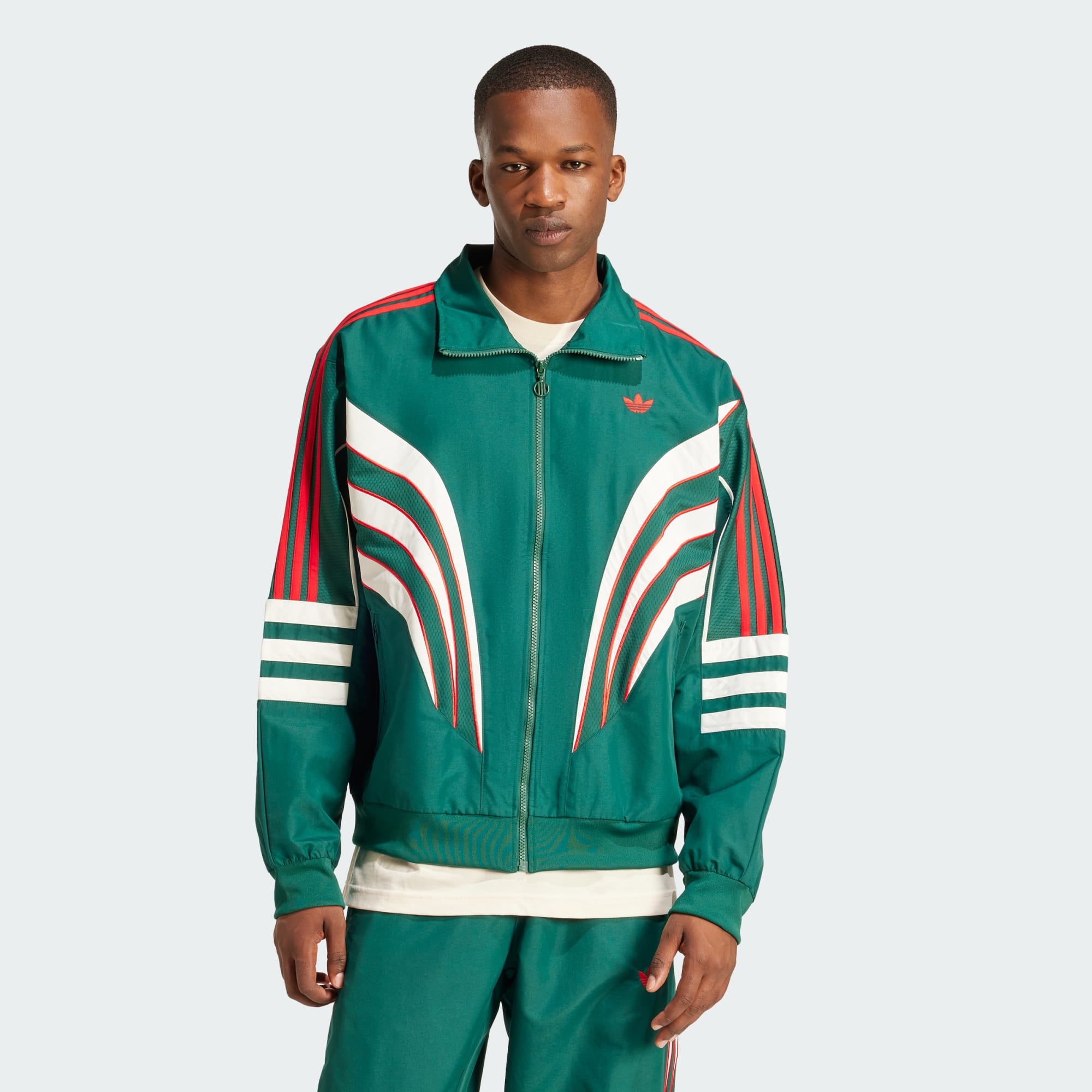 [JC9948] MENS ADIDAS GREEN ATLANTA TRACK TOP