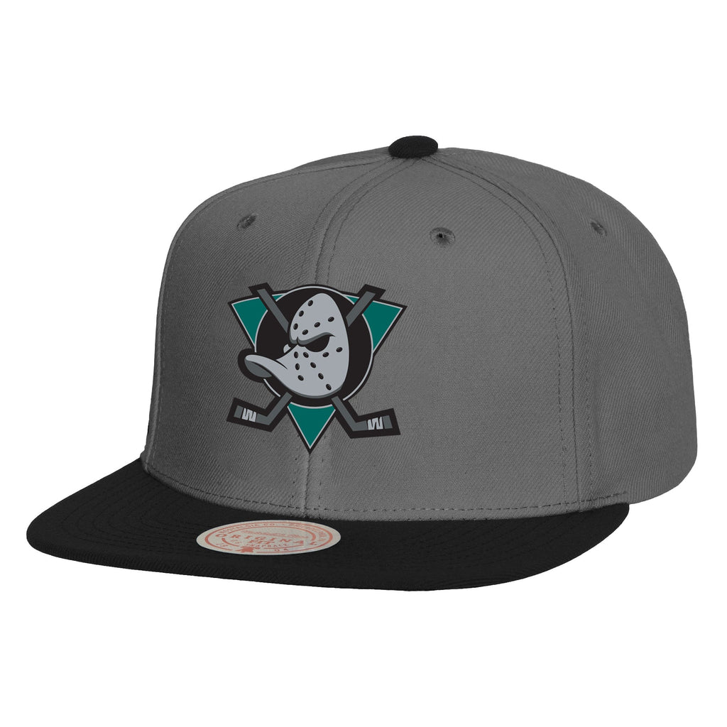 Mens Mitchell & Ness NHL STORM FRONT SNAPBACK VNTG DUCKS