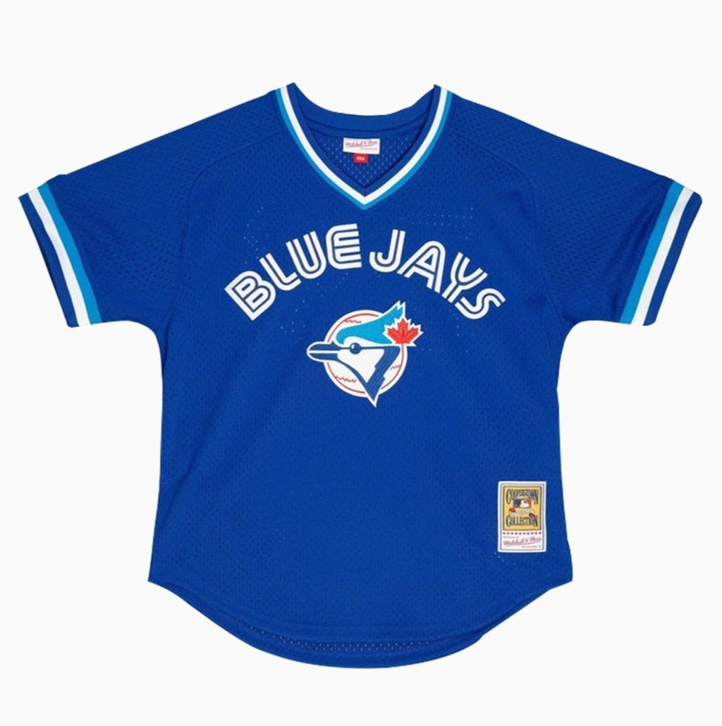 MENS MITCHELL & NESS MLB AUTHENTIC BP JERSEY - BLUE JAYS 1993 JOE CARTER