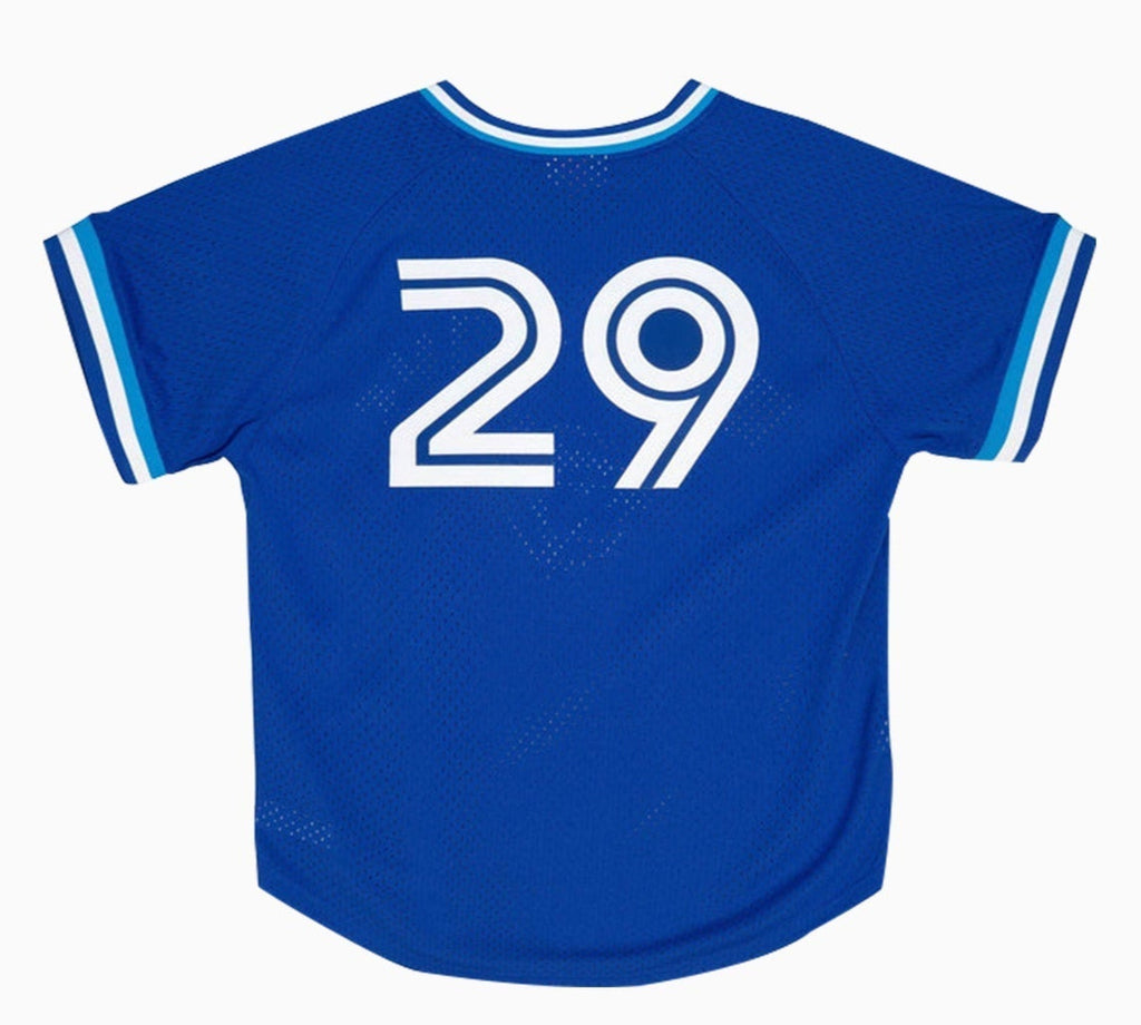 MENS MITCHELL & NESS MLB AUTHENTIC BP JERSEY - BLUE JAYS 1993 JOE CARTER
