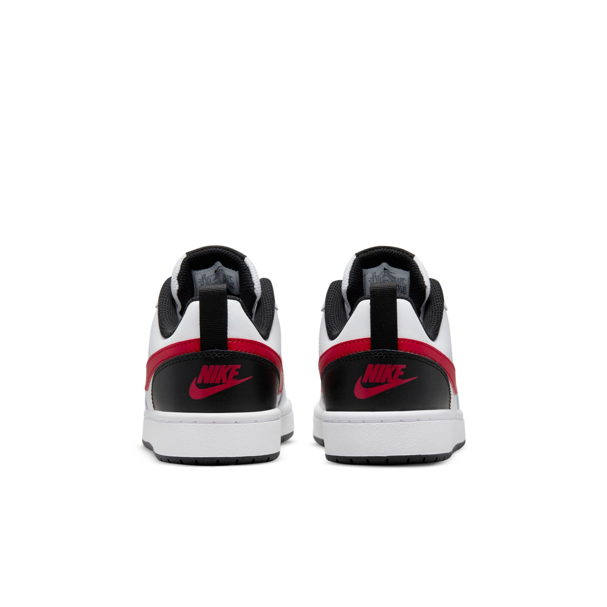 [BQ5448-110] Grade School Nike COURT BOROUGH LOW 2 GS 'WHITE UNIVERSITY RED'